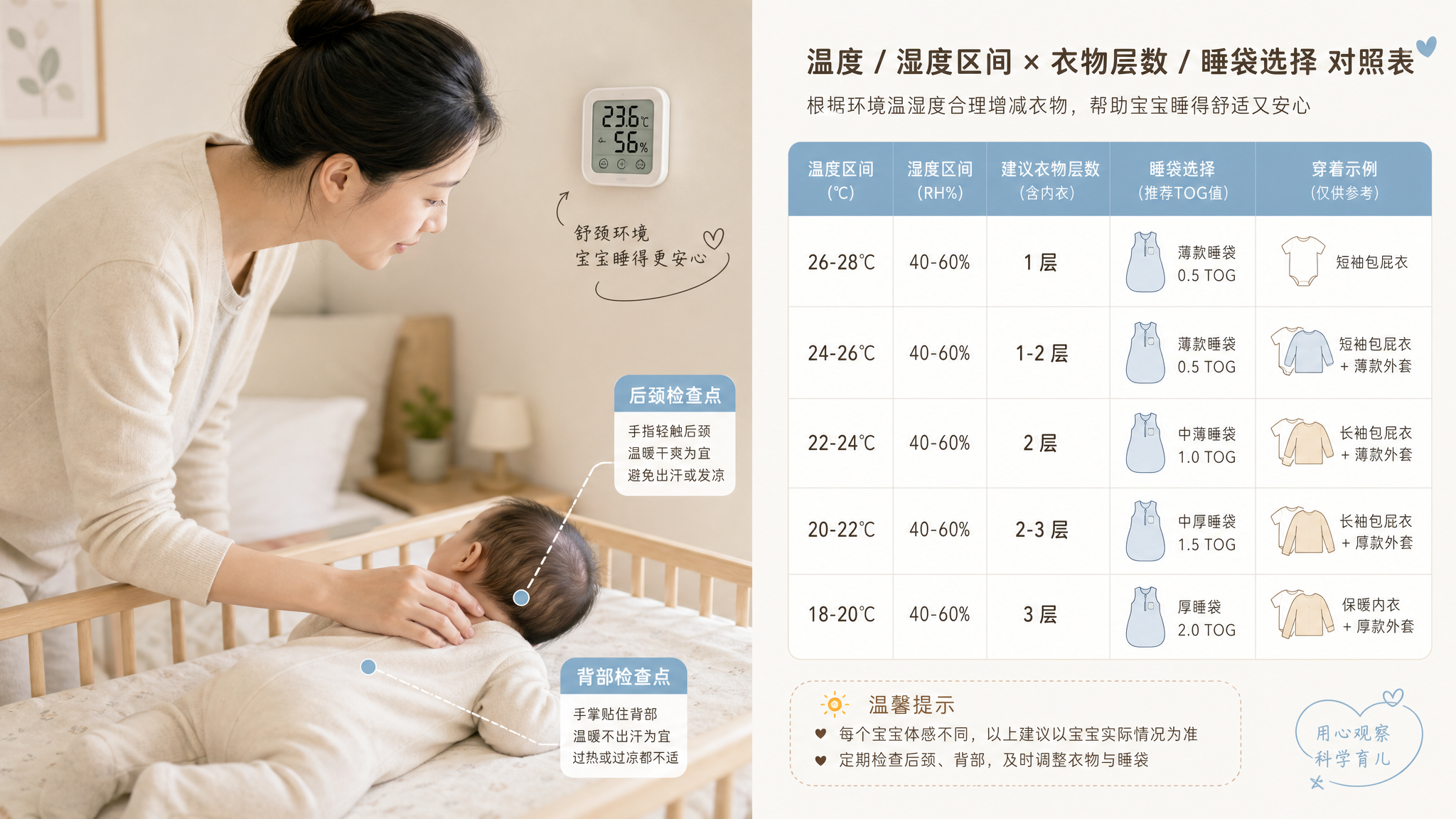 4-6个月宝宝换季穿盖：3分钟量化法，告别“加不加”争吵