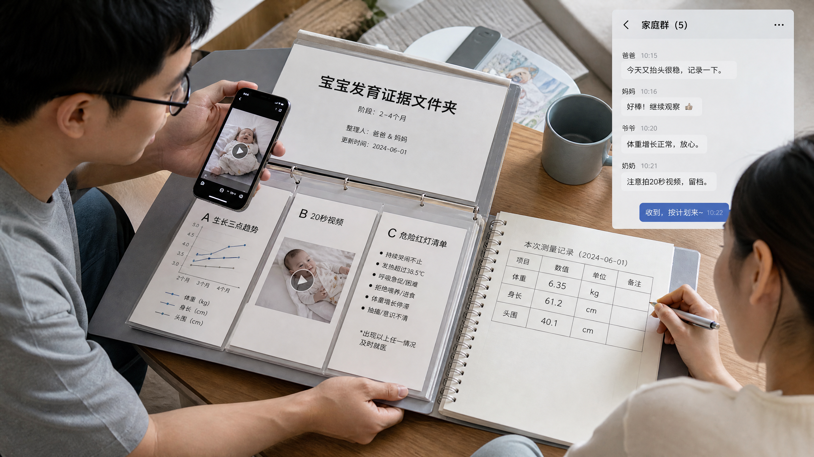 复工后育儿别吵了：爸爸每周交付3份发育证据