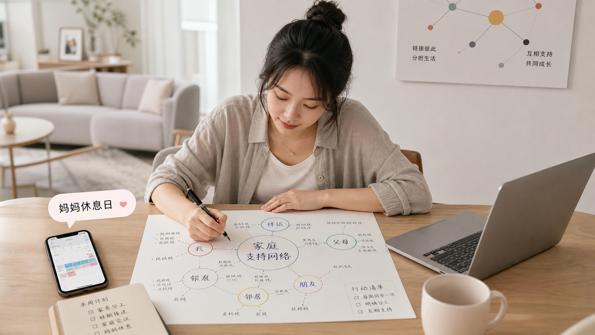 妈妈别再硬扛：把家搭成支持系统的4步