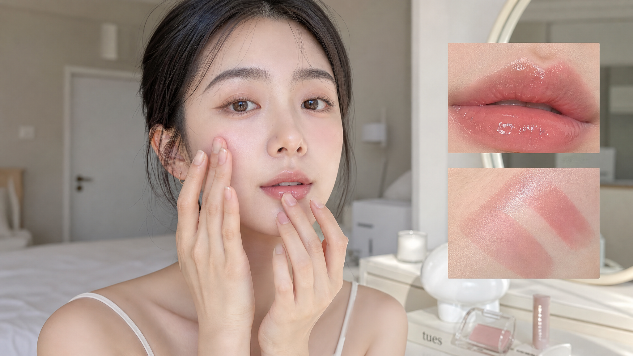 玻璃唇不等于粘头发：唇蜜和唇颊膏这样选涂才干净