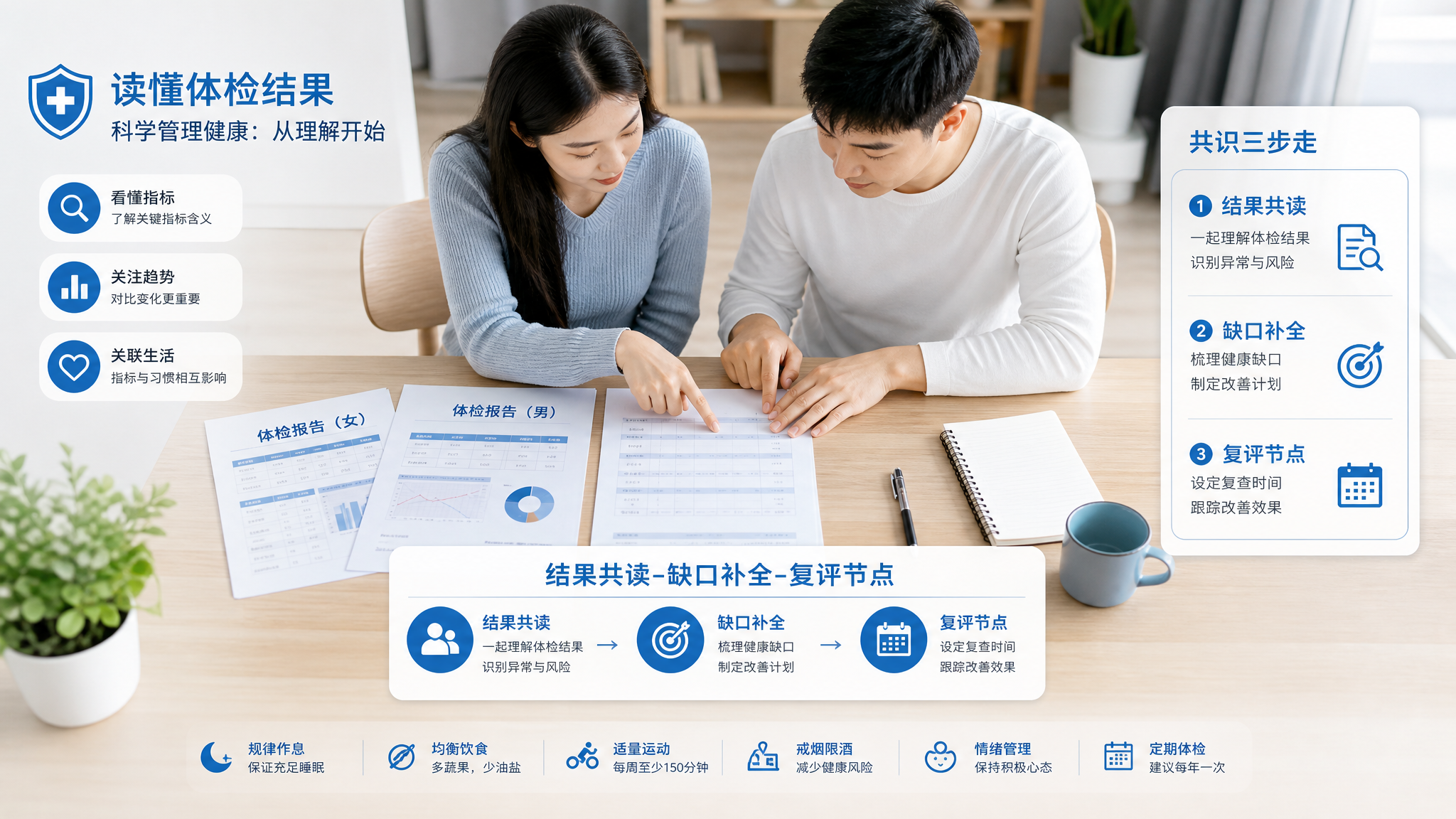 免费孕前检查做完就结束？3步把报告用到位