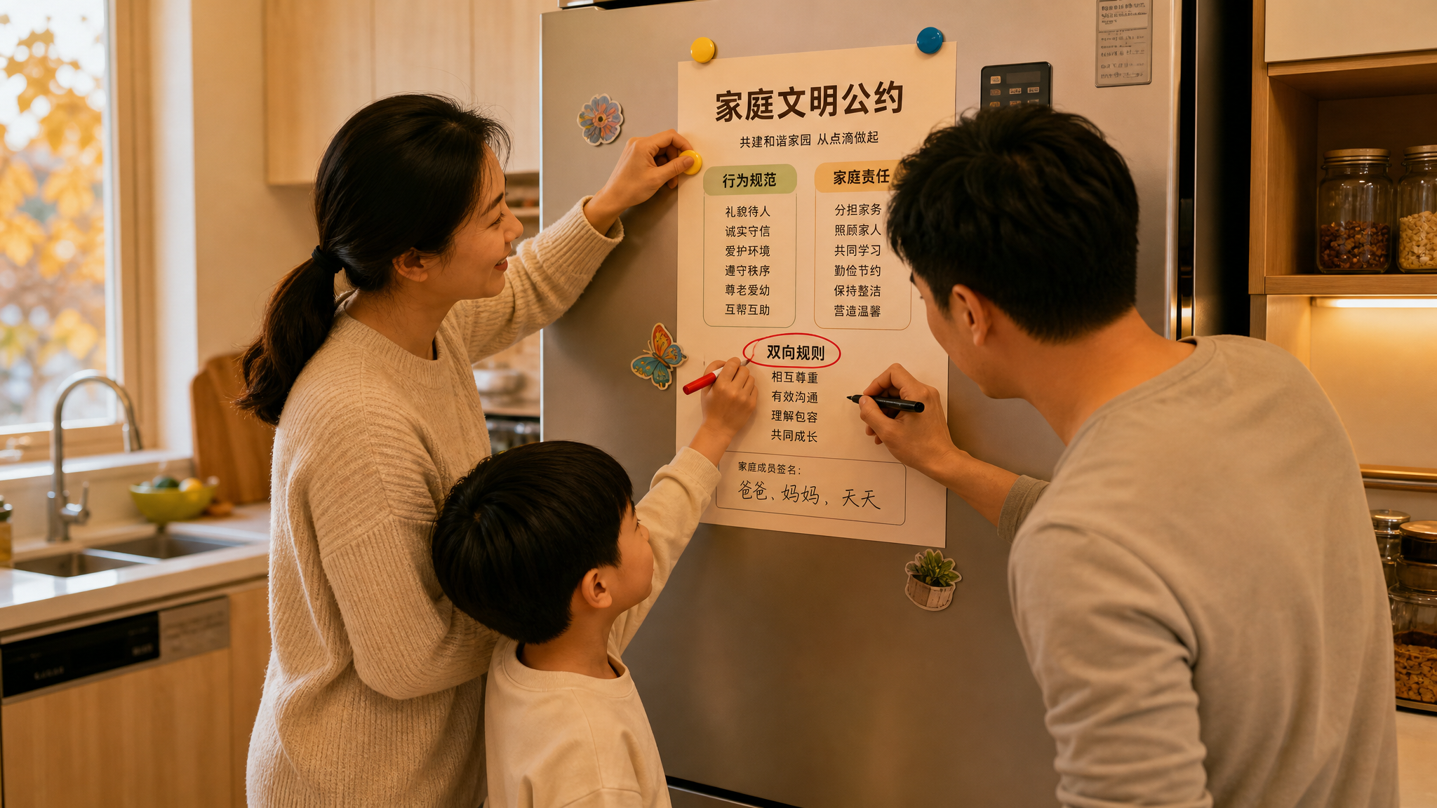 孩子不服管？把“单向家规”改成双向公约