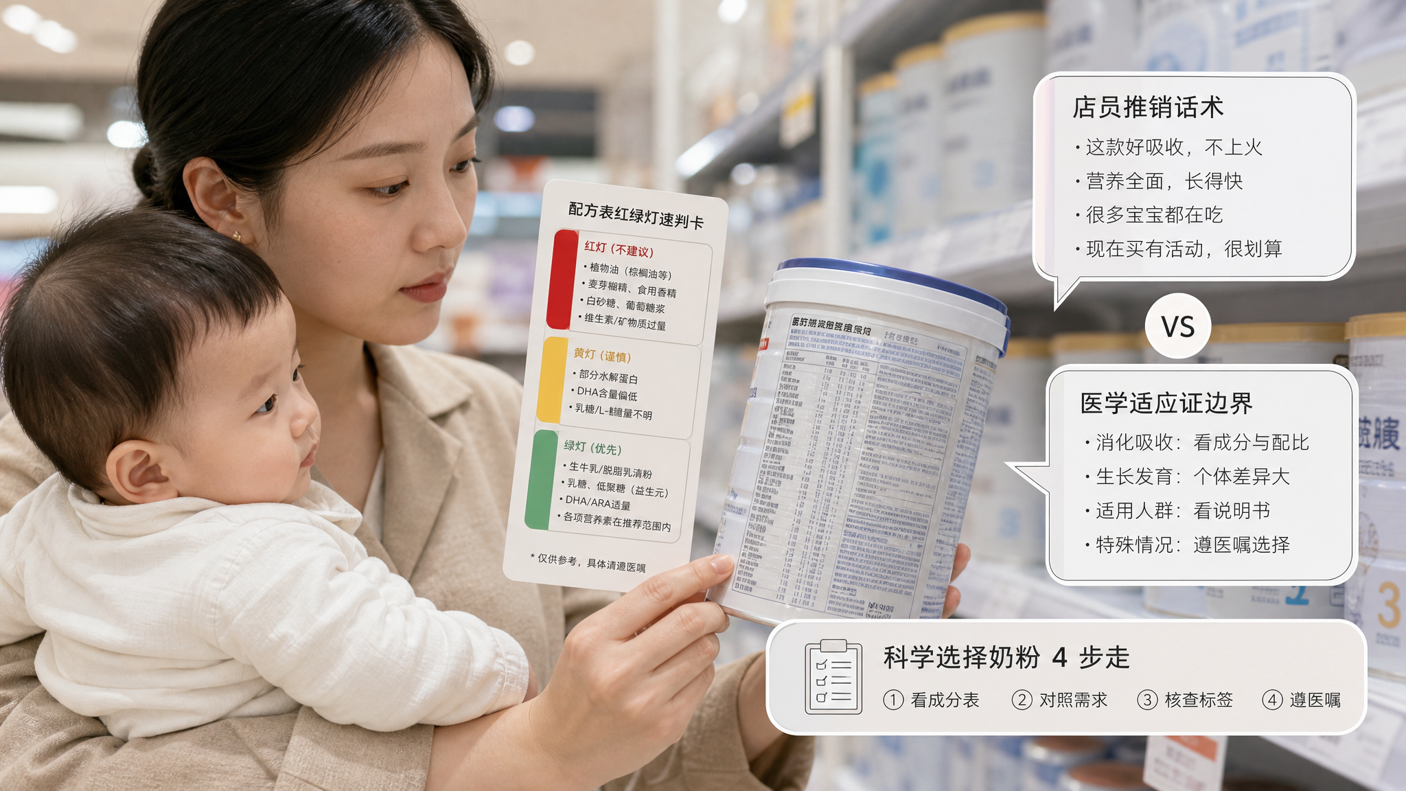 母婴店让你换羊奶粉水解奶粉？3分钟红绿灯速判