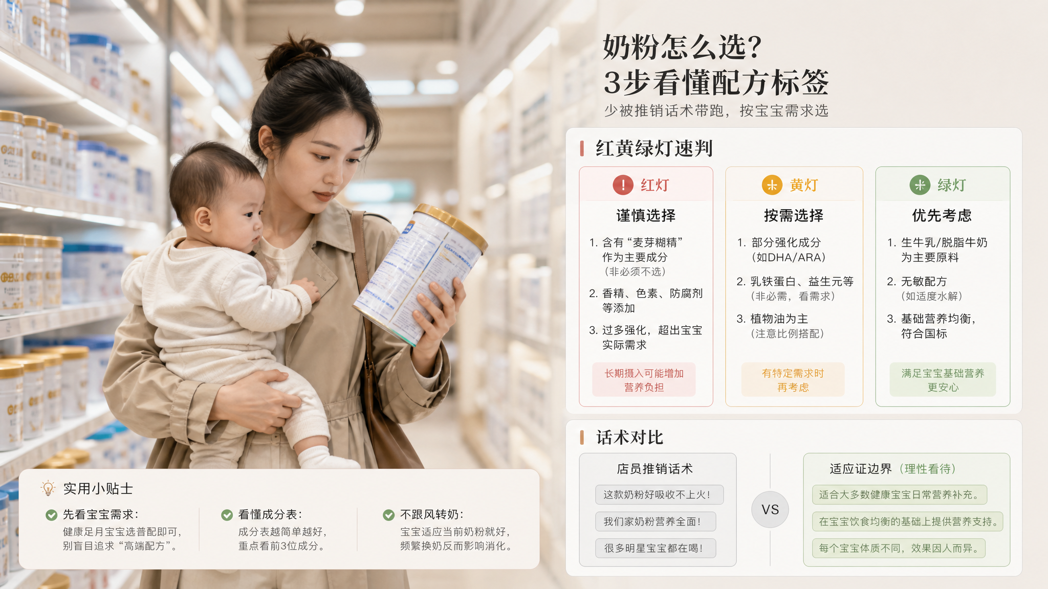 母婴店说胀气绿便就得换奶？3分钟红绿灯速判