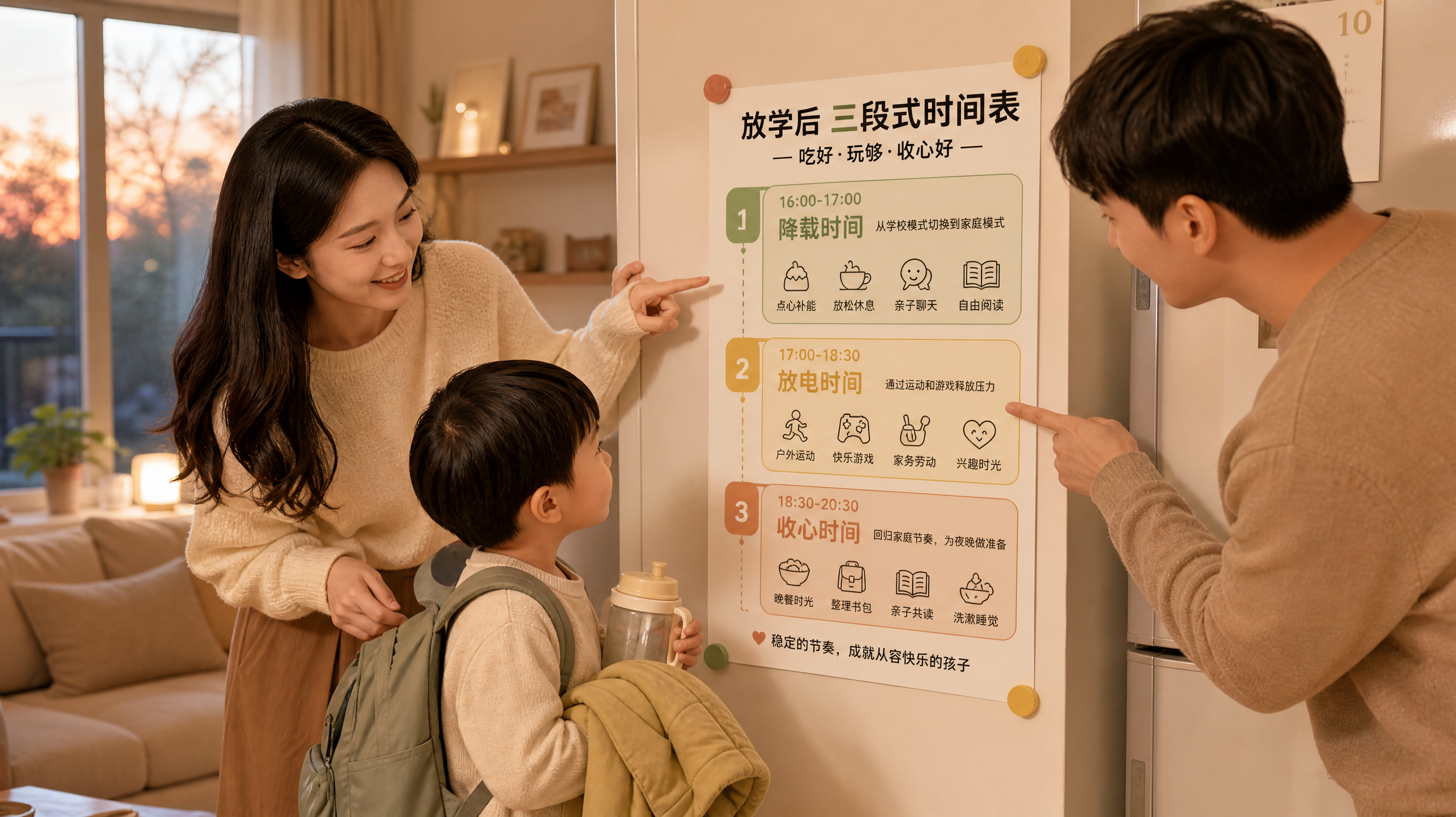 秋分前后放学后这样排：不疯跑不熬夜的三段式时间表