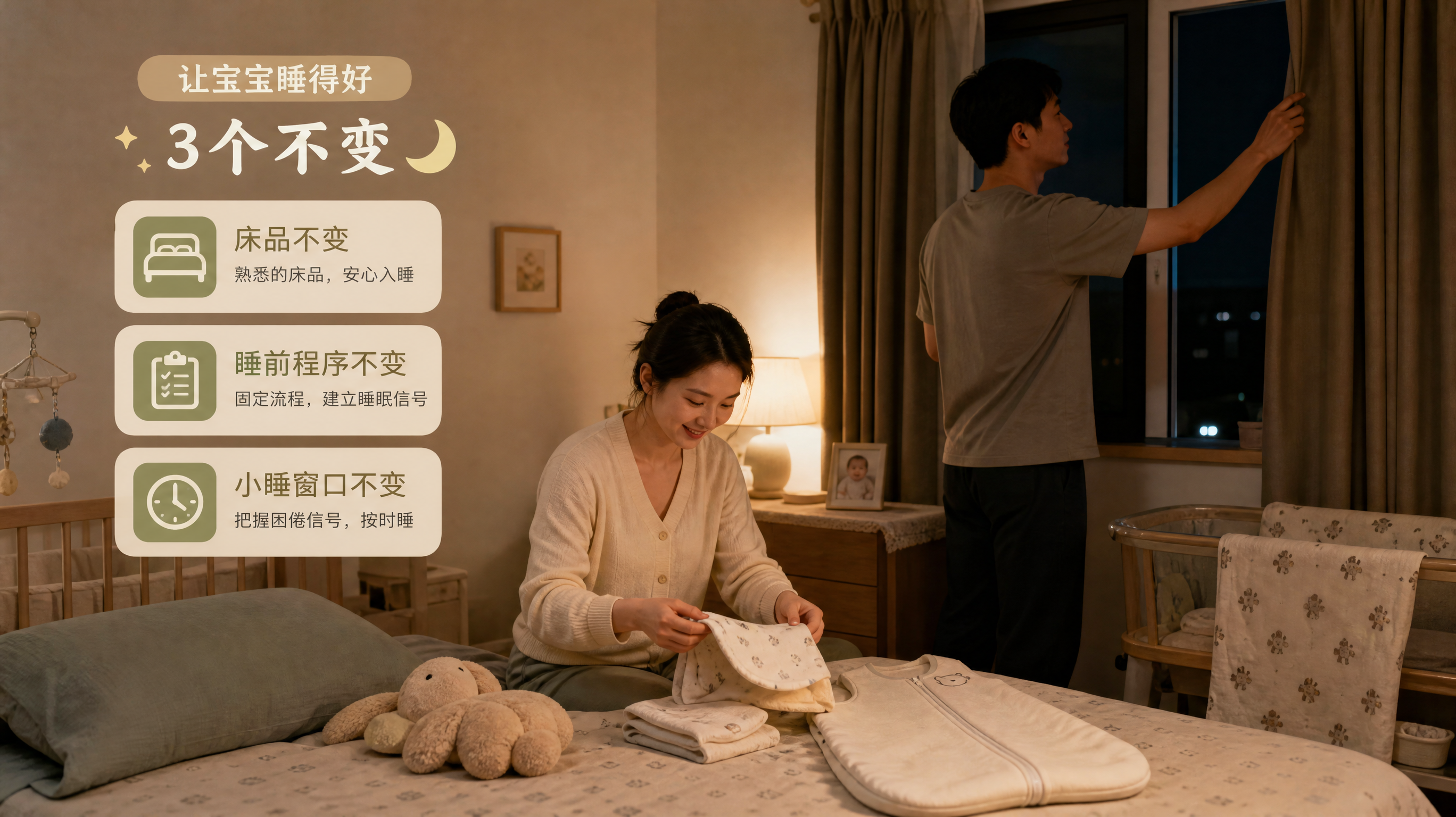 长假带0-1岁返乡别硬扛：守住3个不变，夜醒少一半