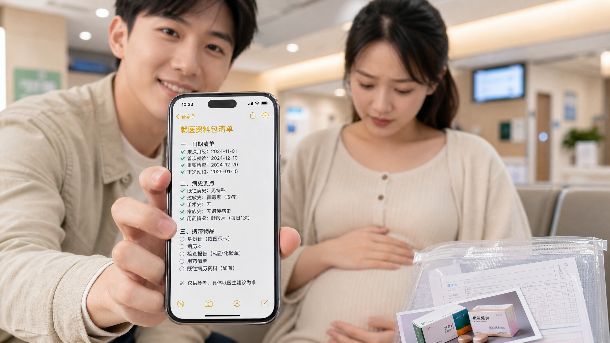 抽血验孕别慌：准爸爸备好5个日期3个病史
