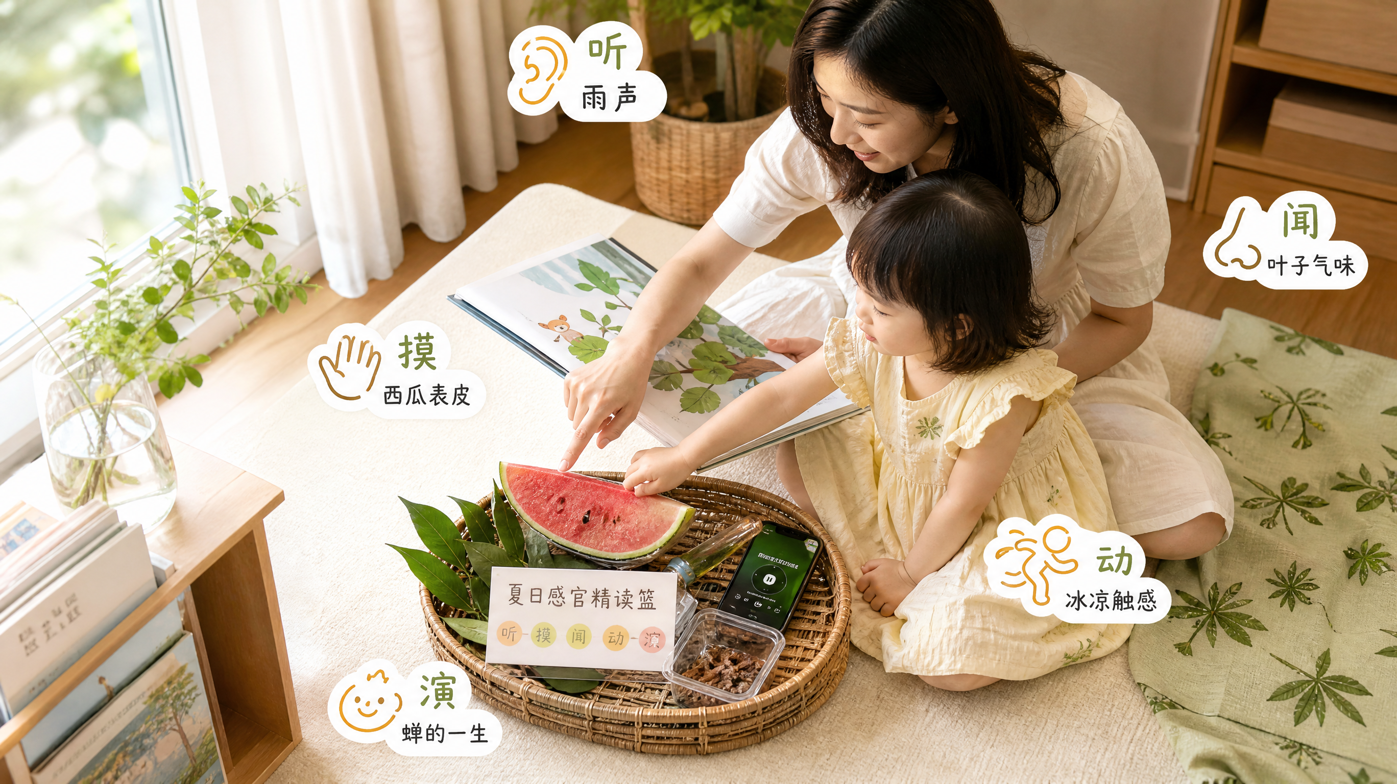 孩子读两页就跑？用五感把他拉回绘本里