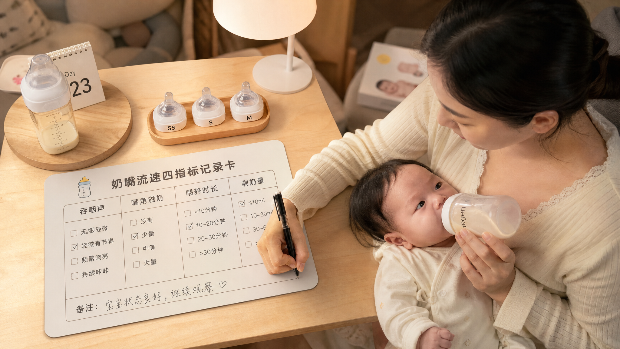 奶嘴流速选错了？看4个表现就够了