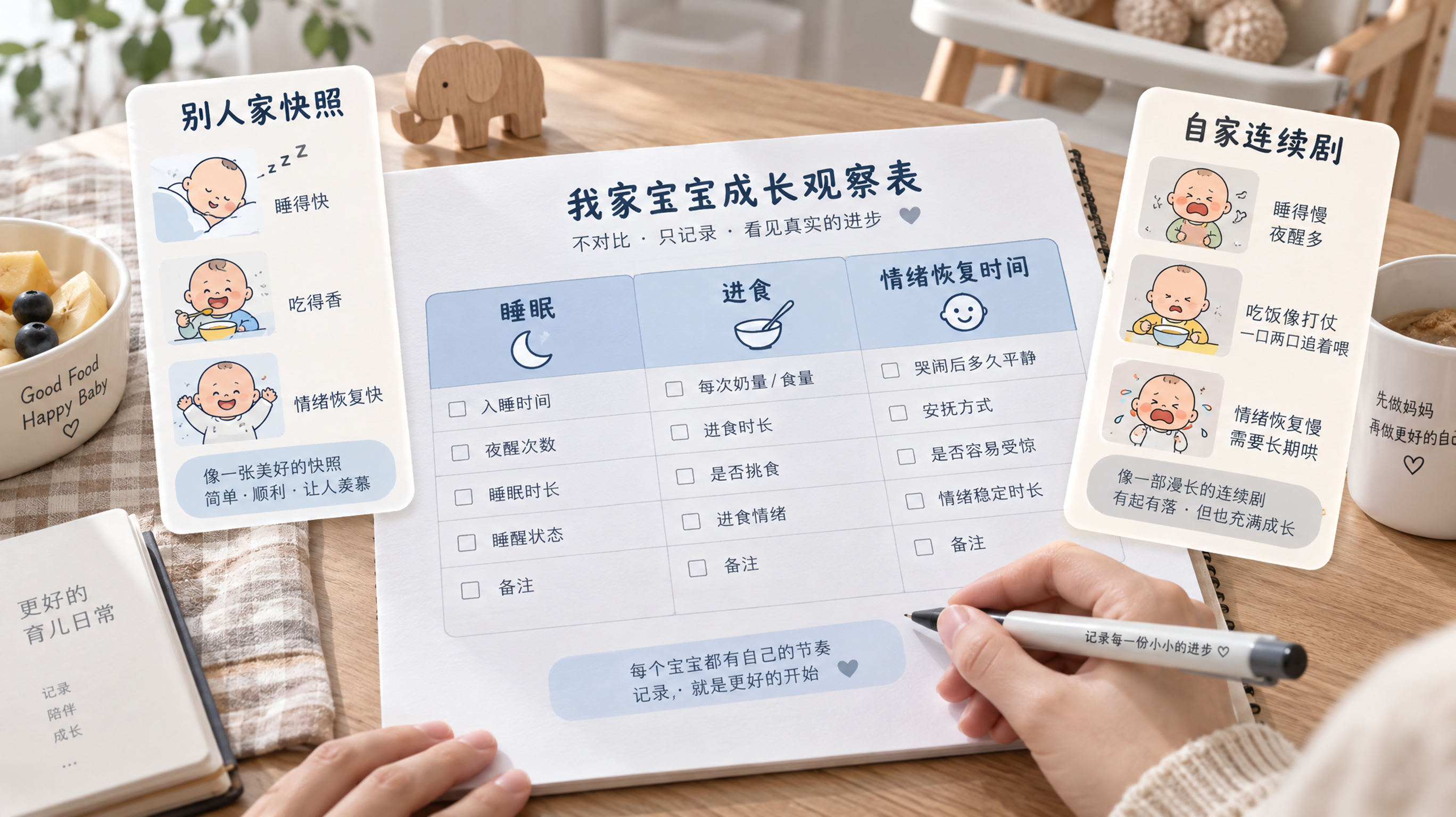 入园适应别看别人家 7天做出自家基线表