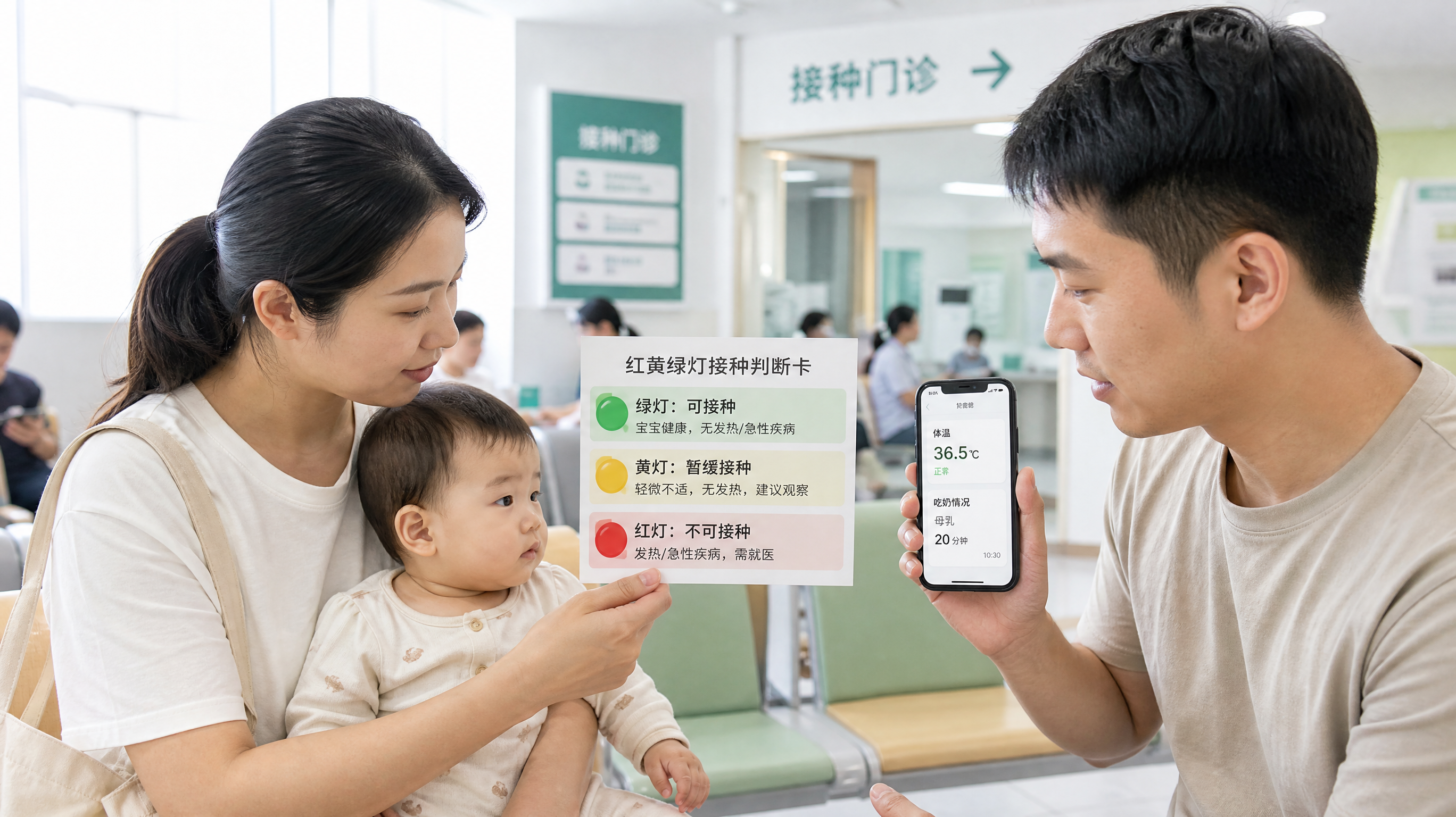 宝宝流鼻涕能不能打疫苗？红黄绿灯一分钟判断