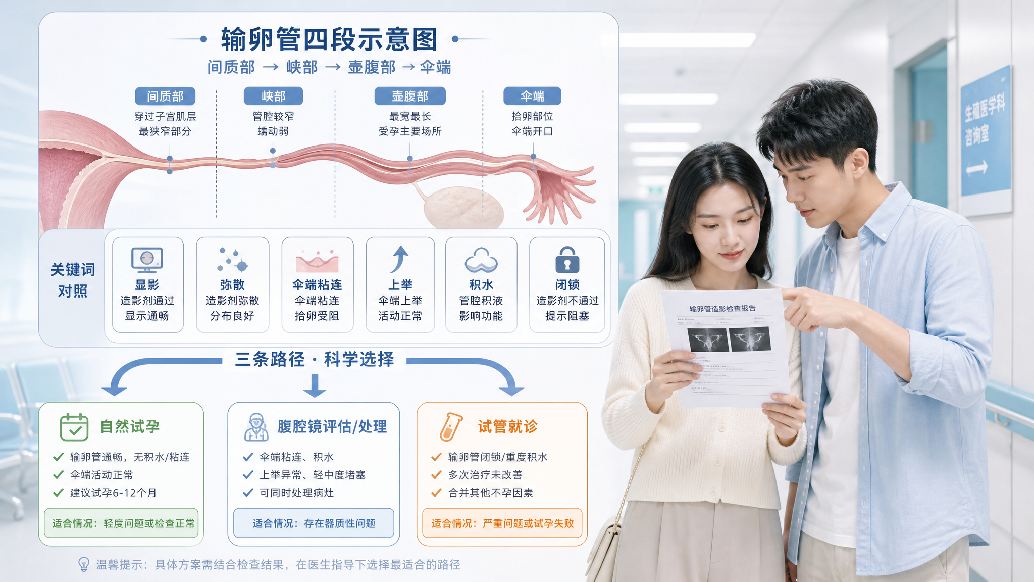 造影报告6个关键词读懂：自然试孕还是试管
