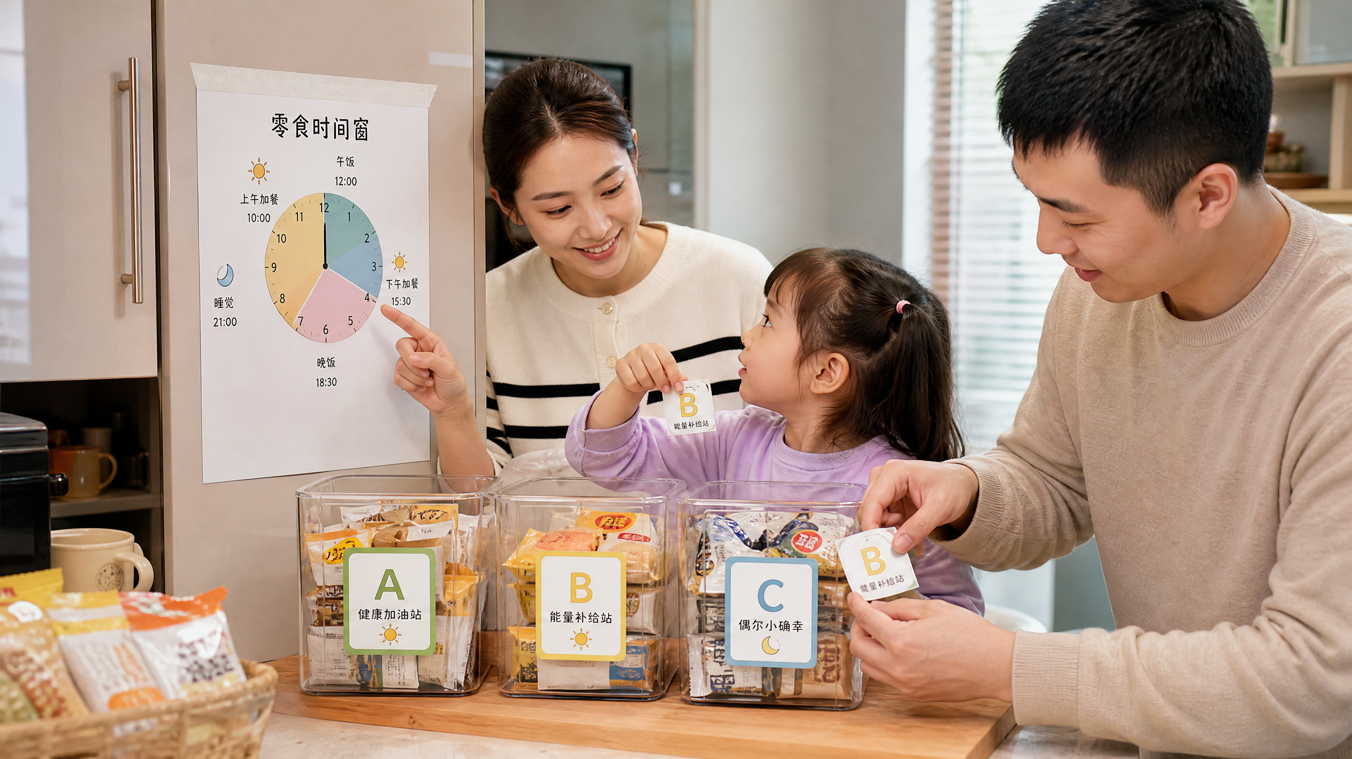 立个家庭零食制度：不吵不求也不偷喂