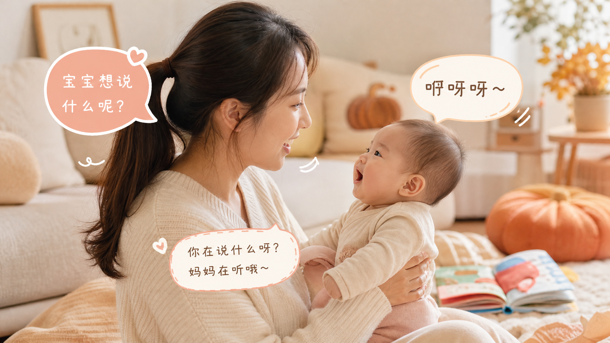 宝宝4-6个月总在啊啊哦哦？这样回应比放儿歌更有效