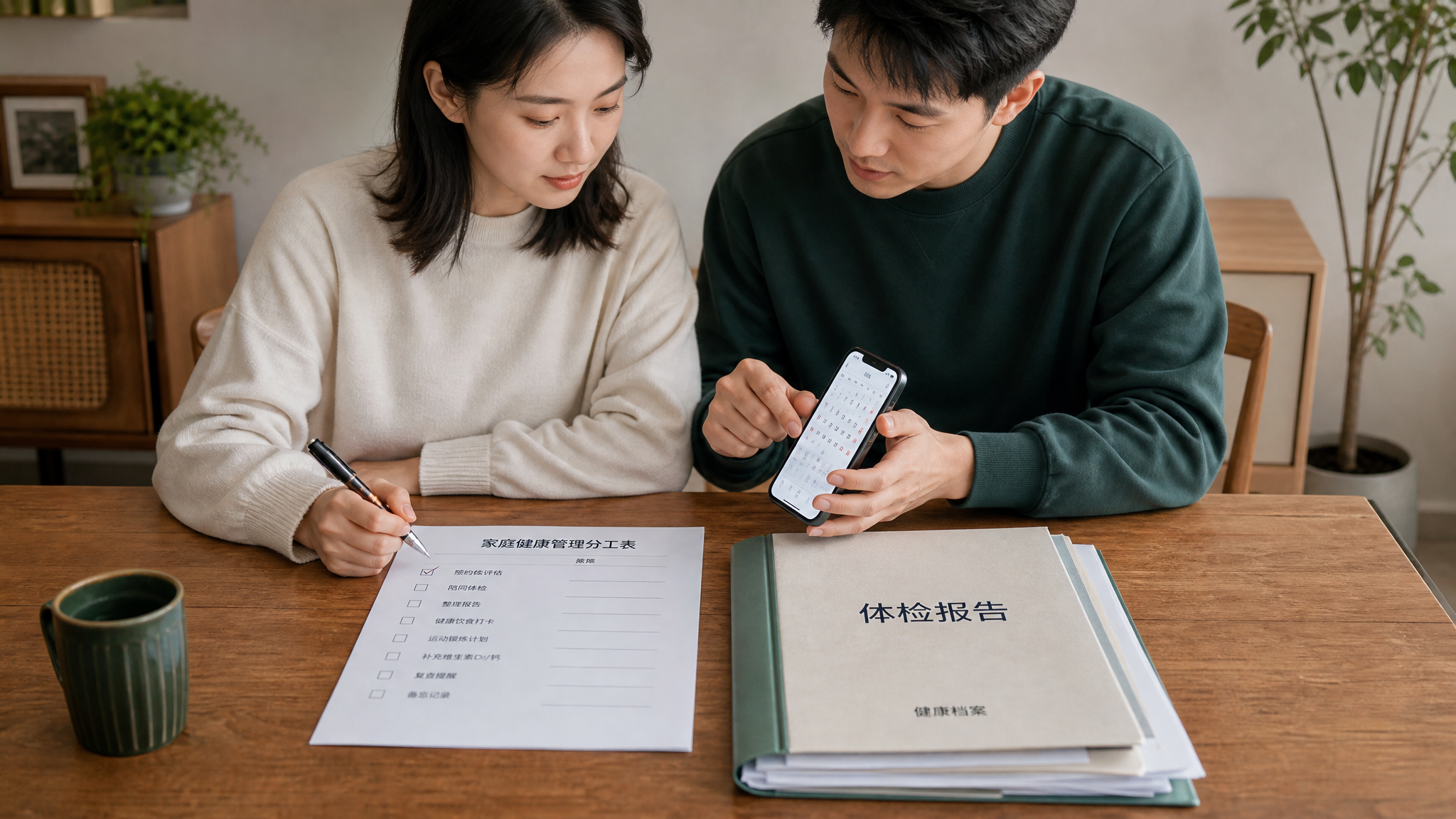 夫妻同检不吵不催：分工表+15分钟共读规则
