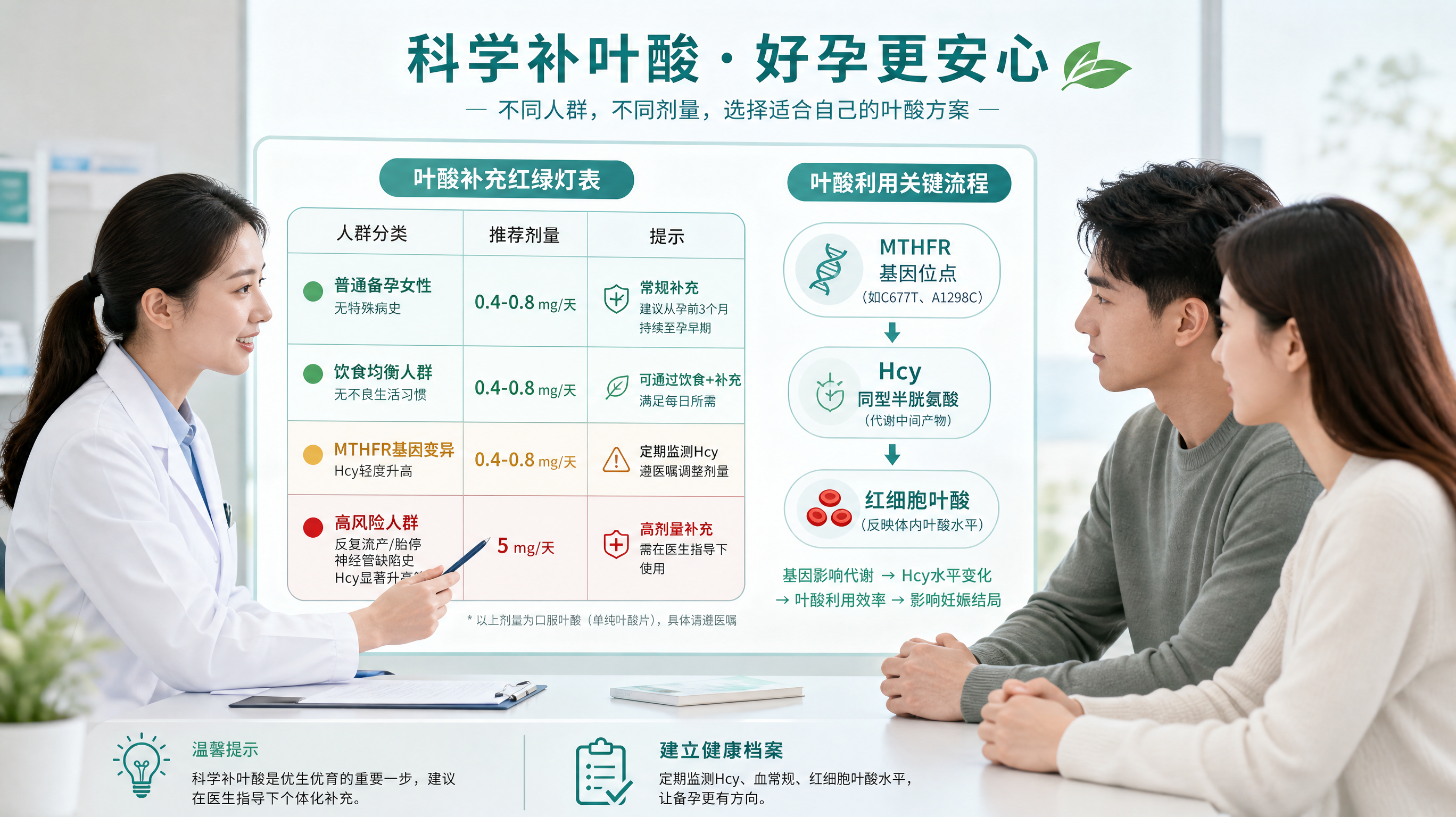MTHFR阳性就要吃活性叶酸？先看Hcy再补更靠谱