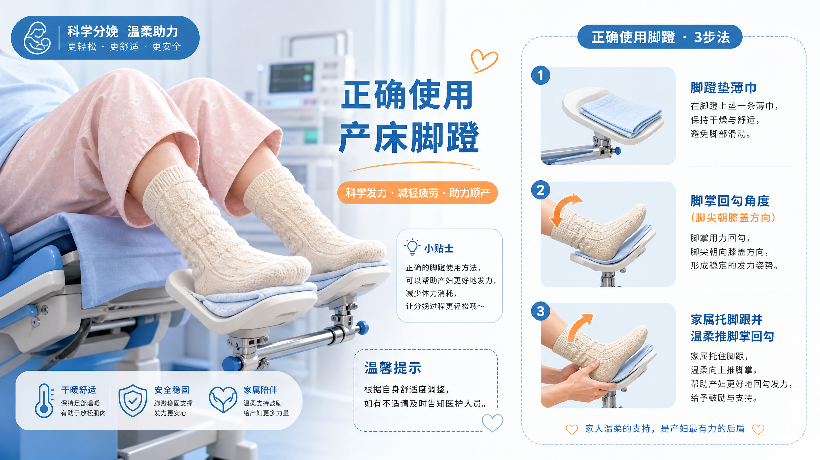 产房小腿抽筋别硬扛：3个动作稳住脚蹬不掉力