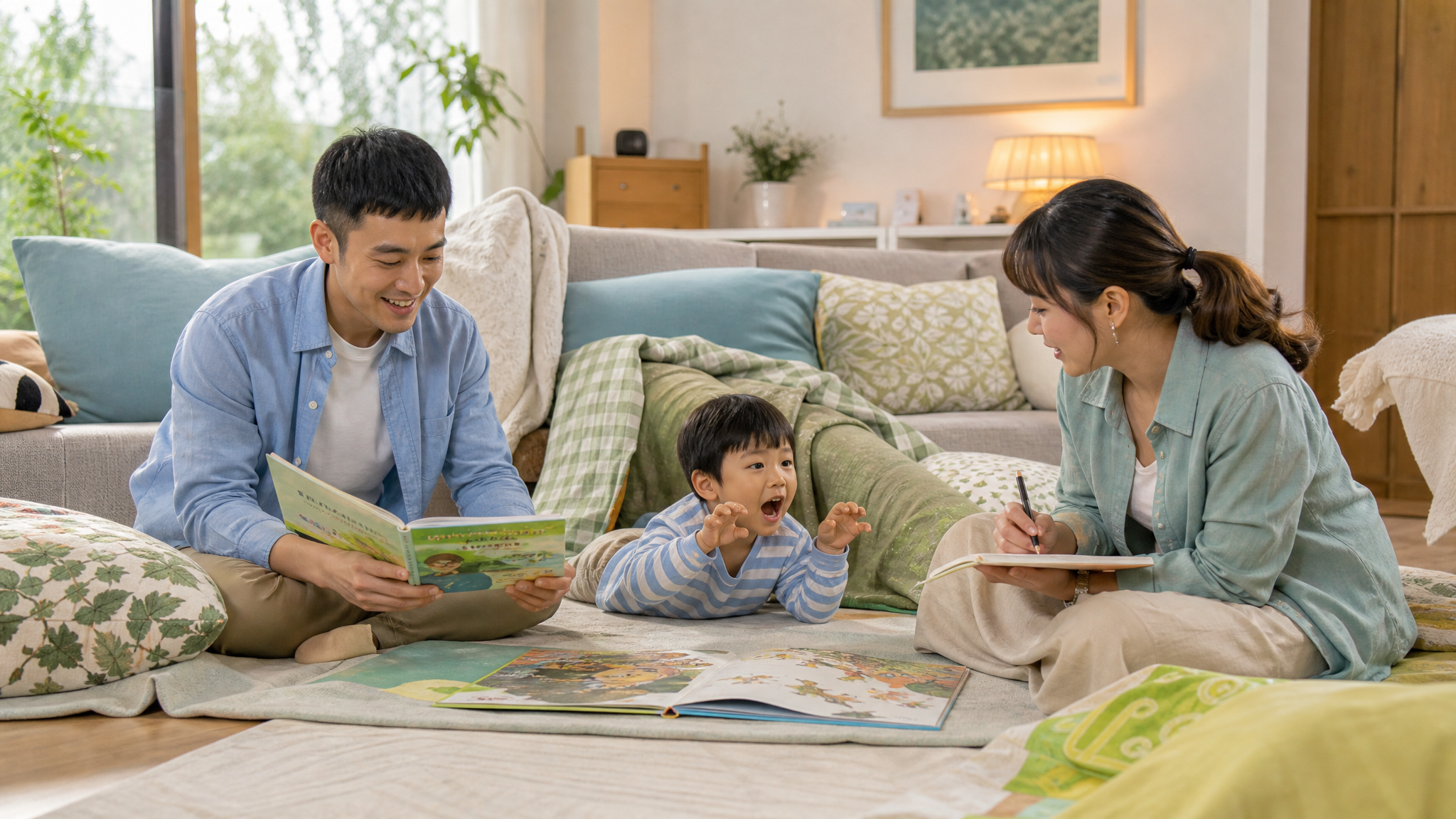 孩子读两页就跑？试试10分钟感官共读法