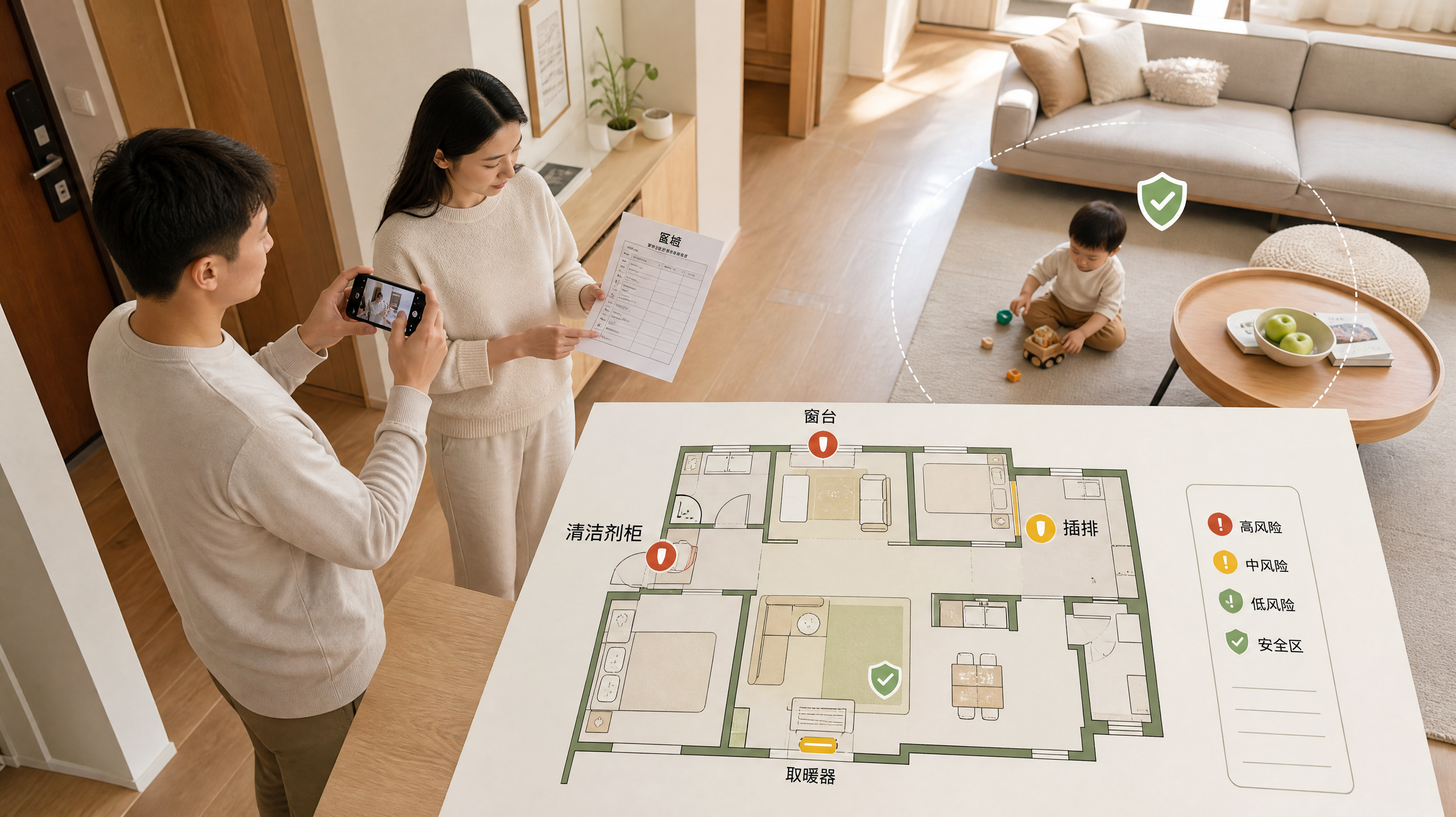 1-3岁家庭安全每周5分钟：寒露换季排查表