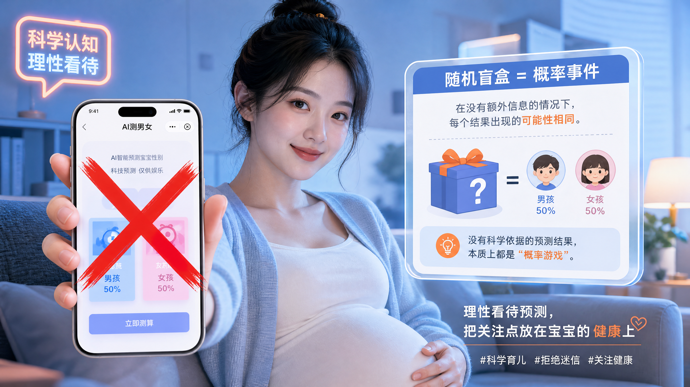家族群AI测男女又回潮：别被随机结果收焦虑税