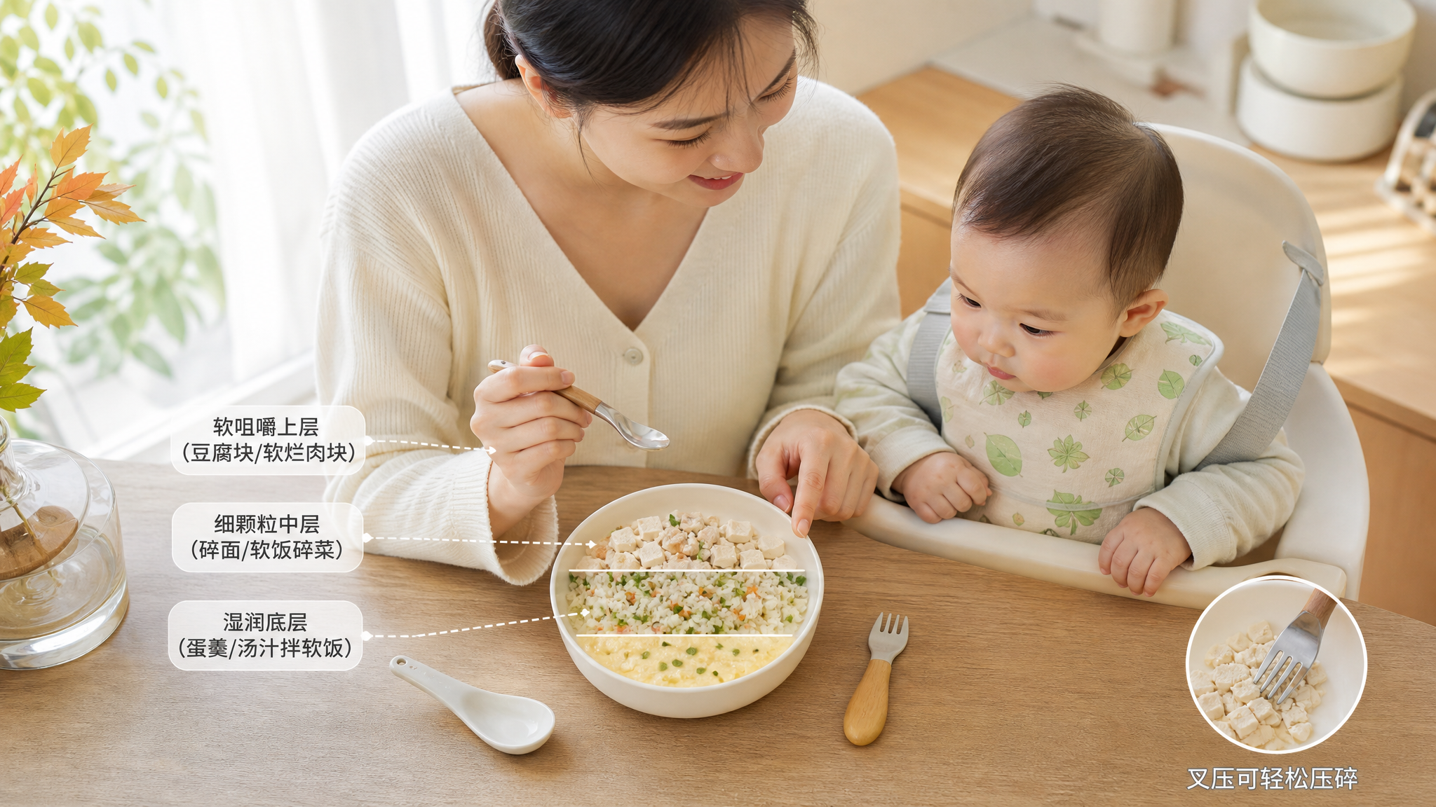 换季宝宝吃两口就扭？3层口感公式稳住一周辅食