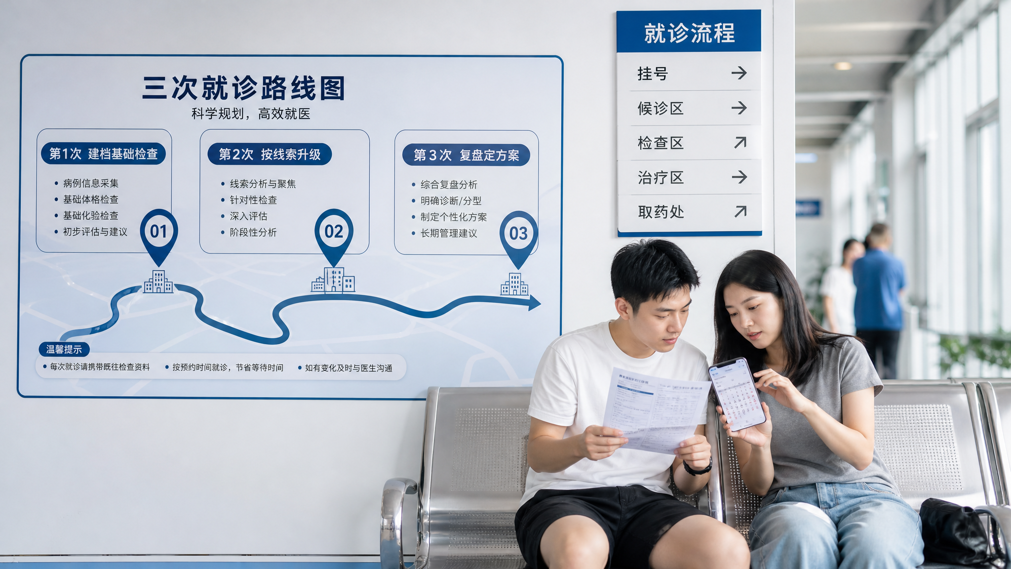 不孕检查别被套餐带跑：夫妻同查三次就诊最短路线