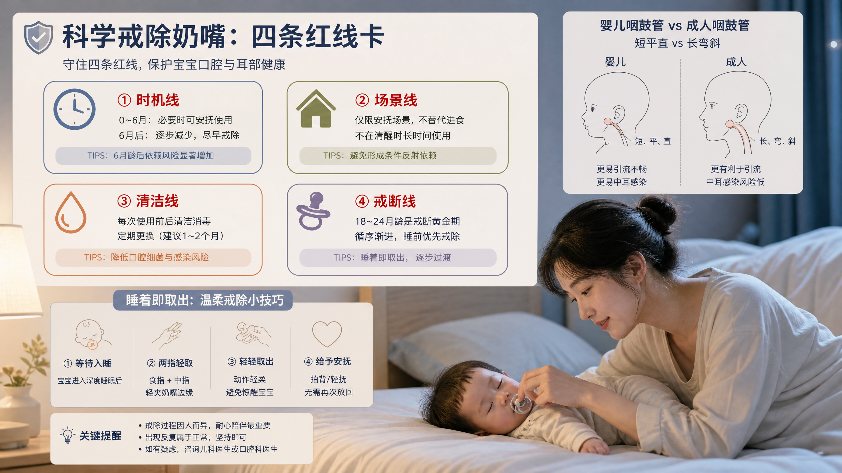 安抚奶嘴怎么用才不坑娃？四条红线照着做