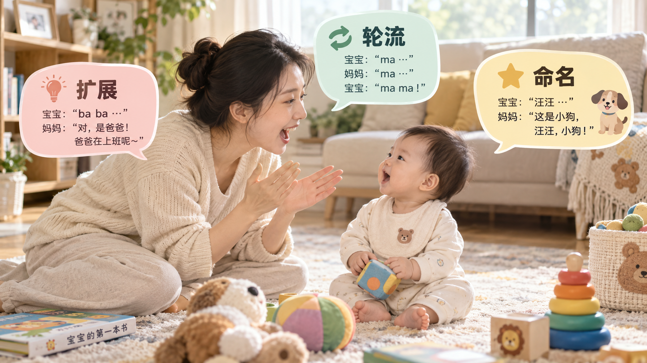 宝宝总喊bababa却黏爸爸？你这样接话更有效