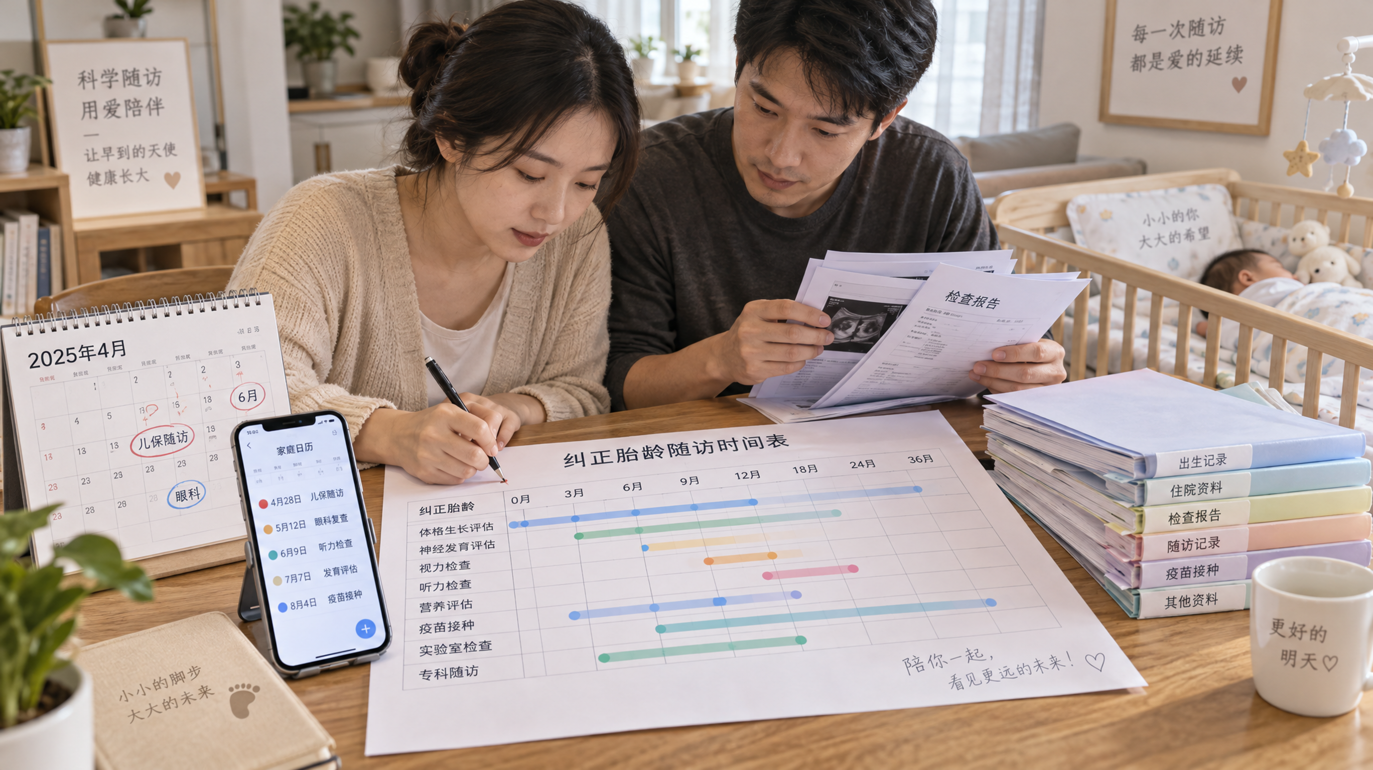 早产儿出院后2年随访对账单：按纠正胎龄一项不漏