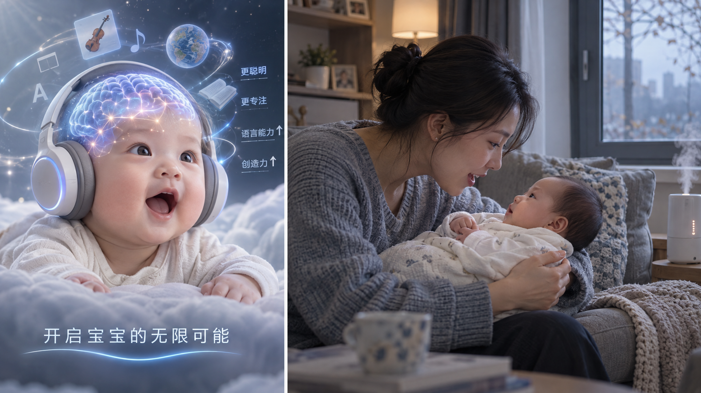 右脑耳机别急着买：新生儿更需要真人回合