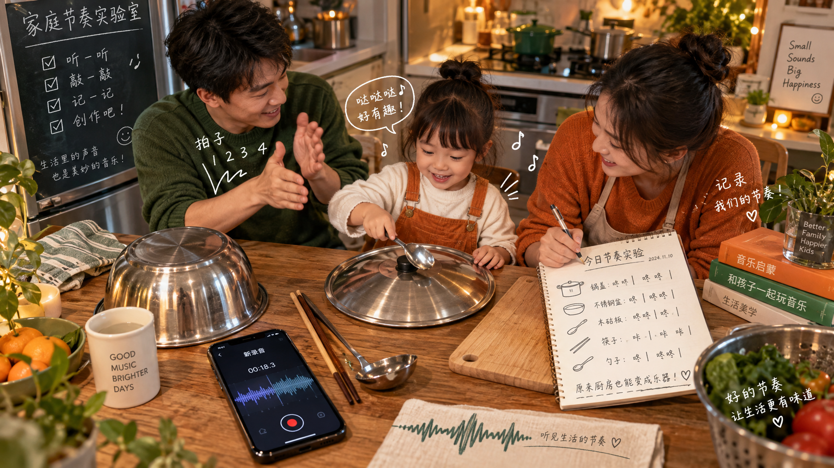 不买乐器也能练节奏：厨房+雨声，7天把拍感练稳