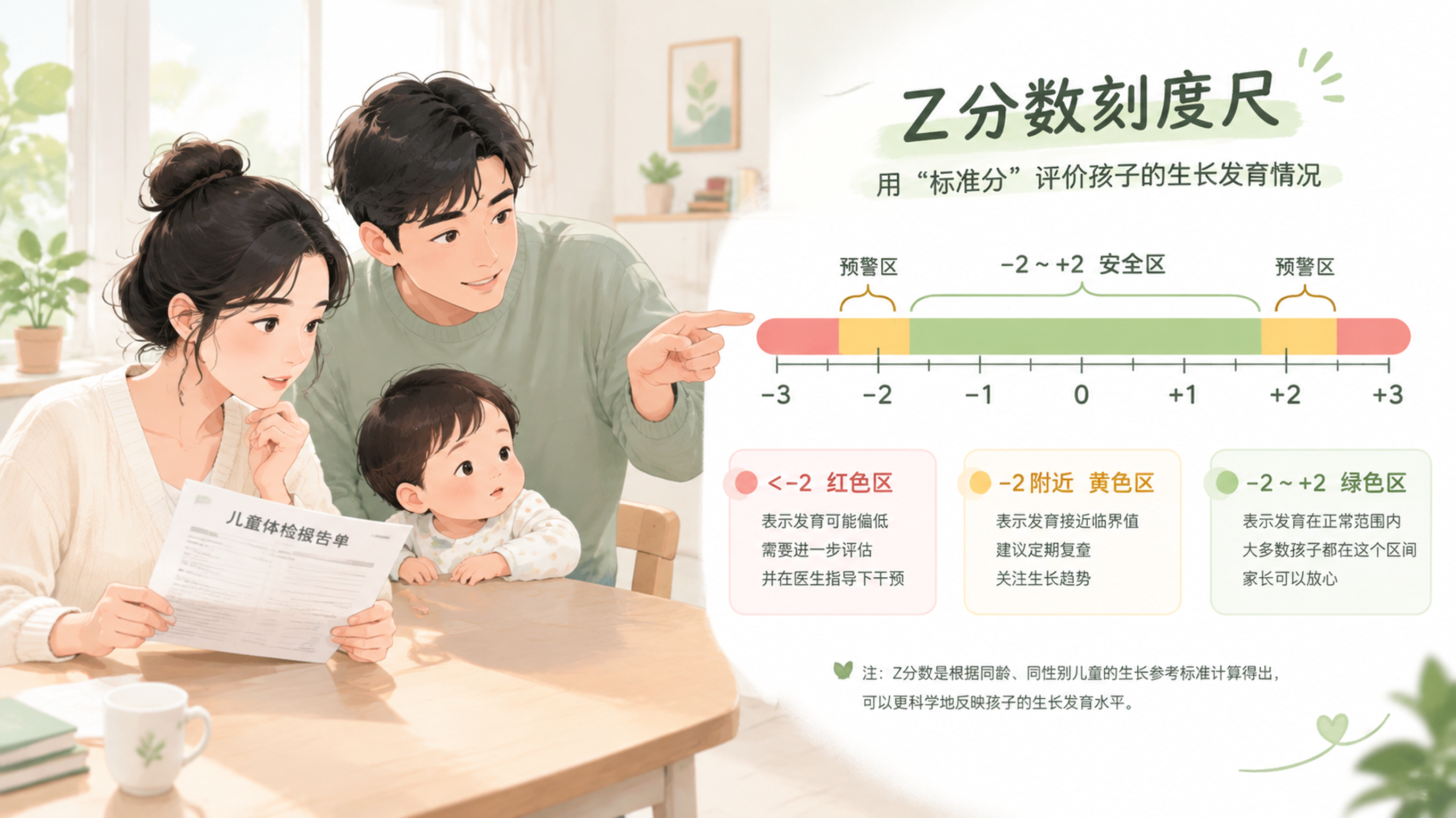 宝宝看着瘦别急：Z分数-2~+2先判安全区