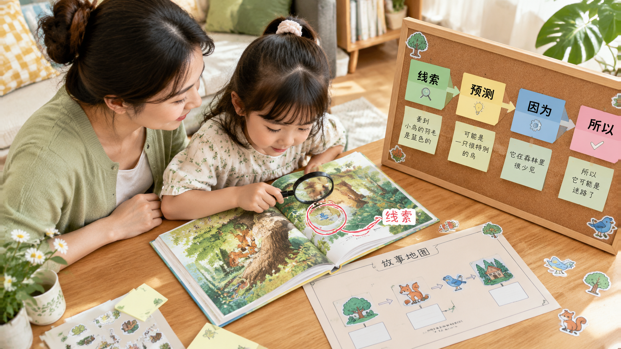 孩子只看图别急着指字：4步把绘本读出因果脑