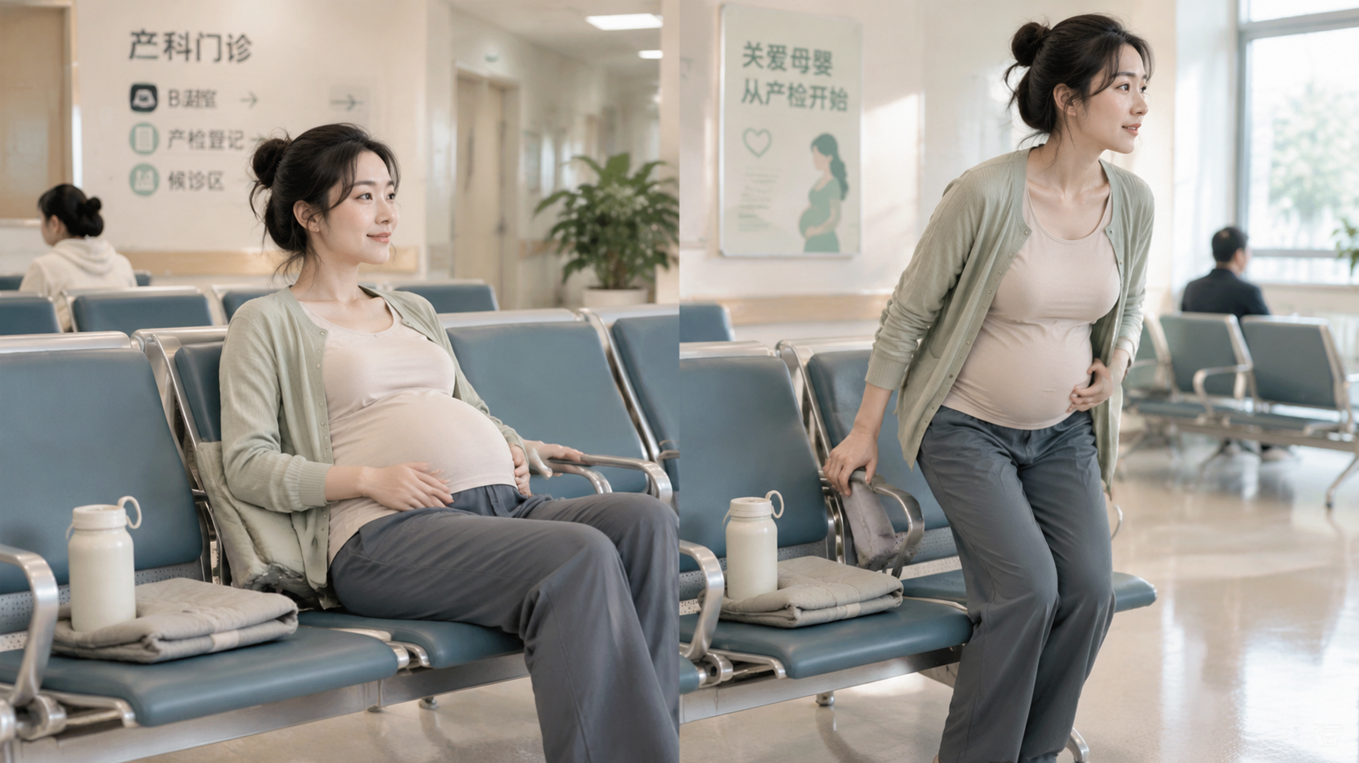产检久坐不勒不闷：三段式“松侧腰+软背靠”穿搭