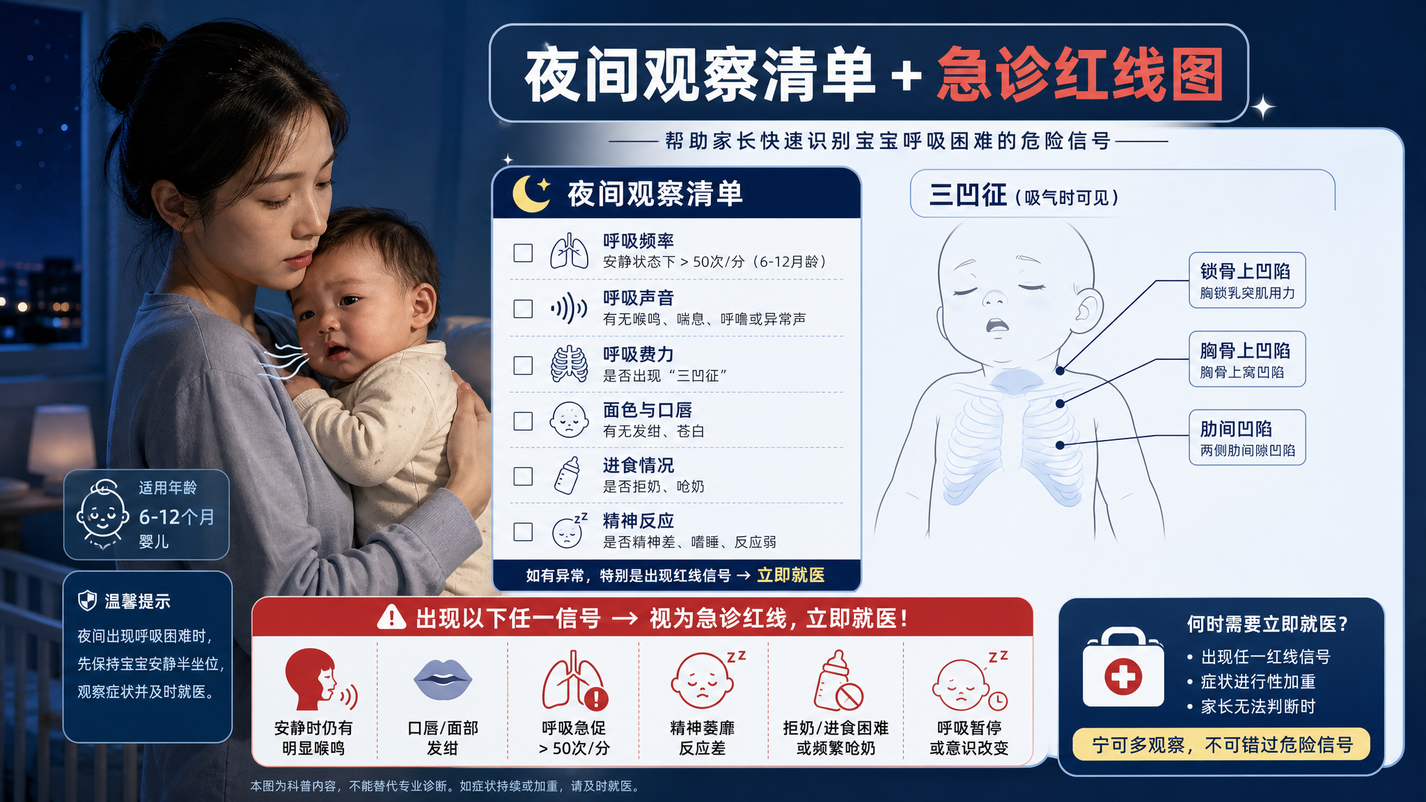 半夜“像小狗叫”的咳嗽？3个信号警惕哮吼