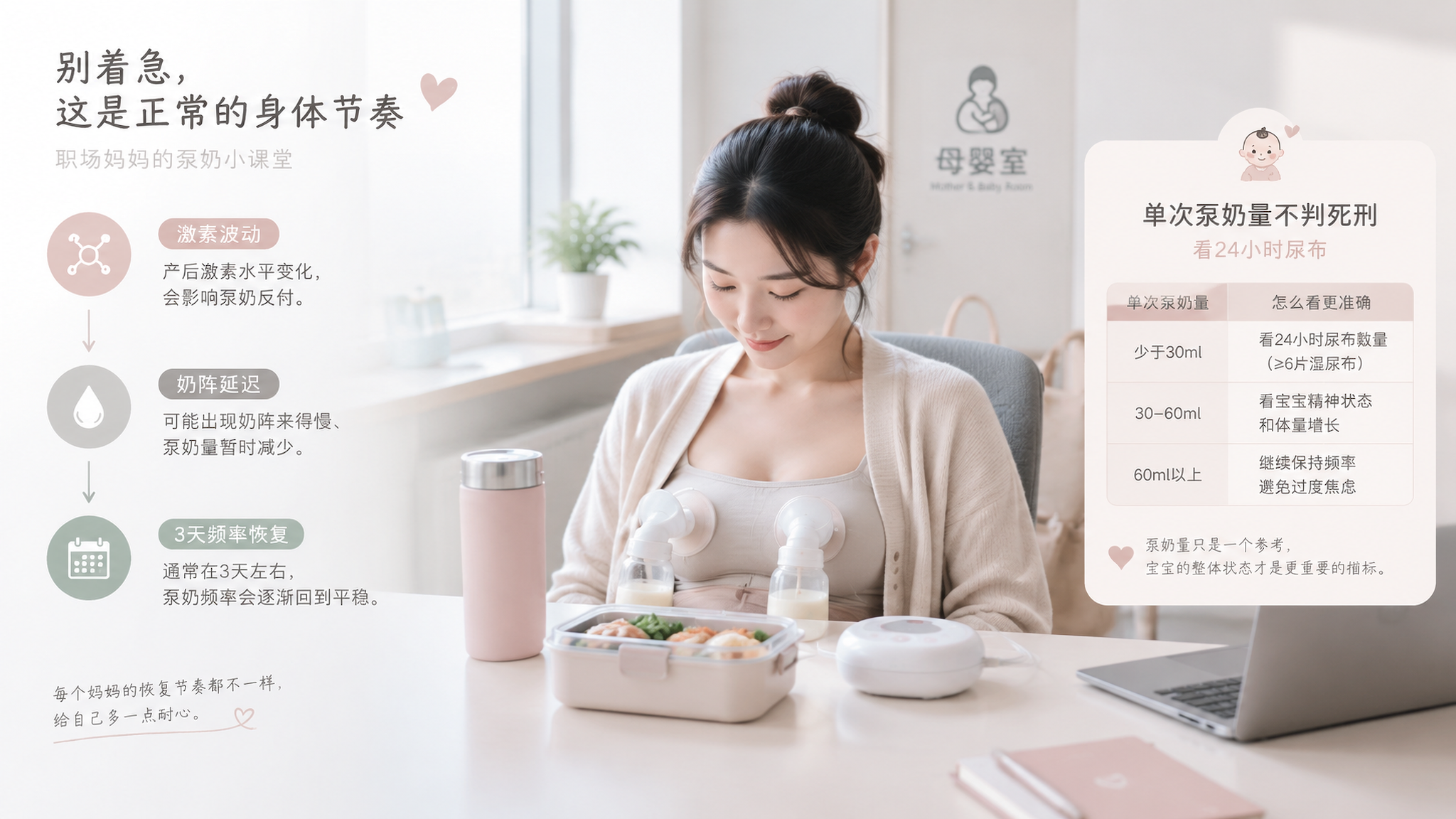 月经复潮奶量掉一半？3天把频率拉回来