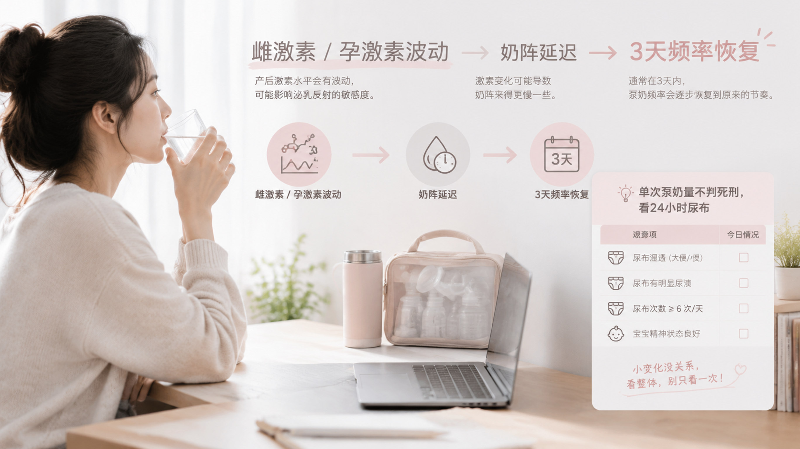 返岗月经一来奶量掉一半？3天拉回频率法