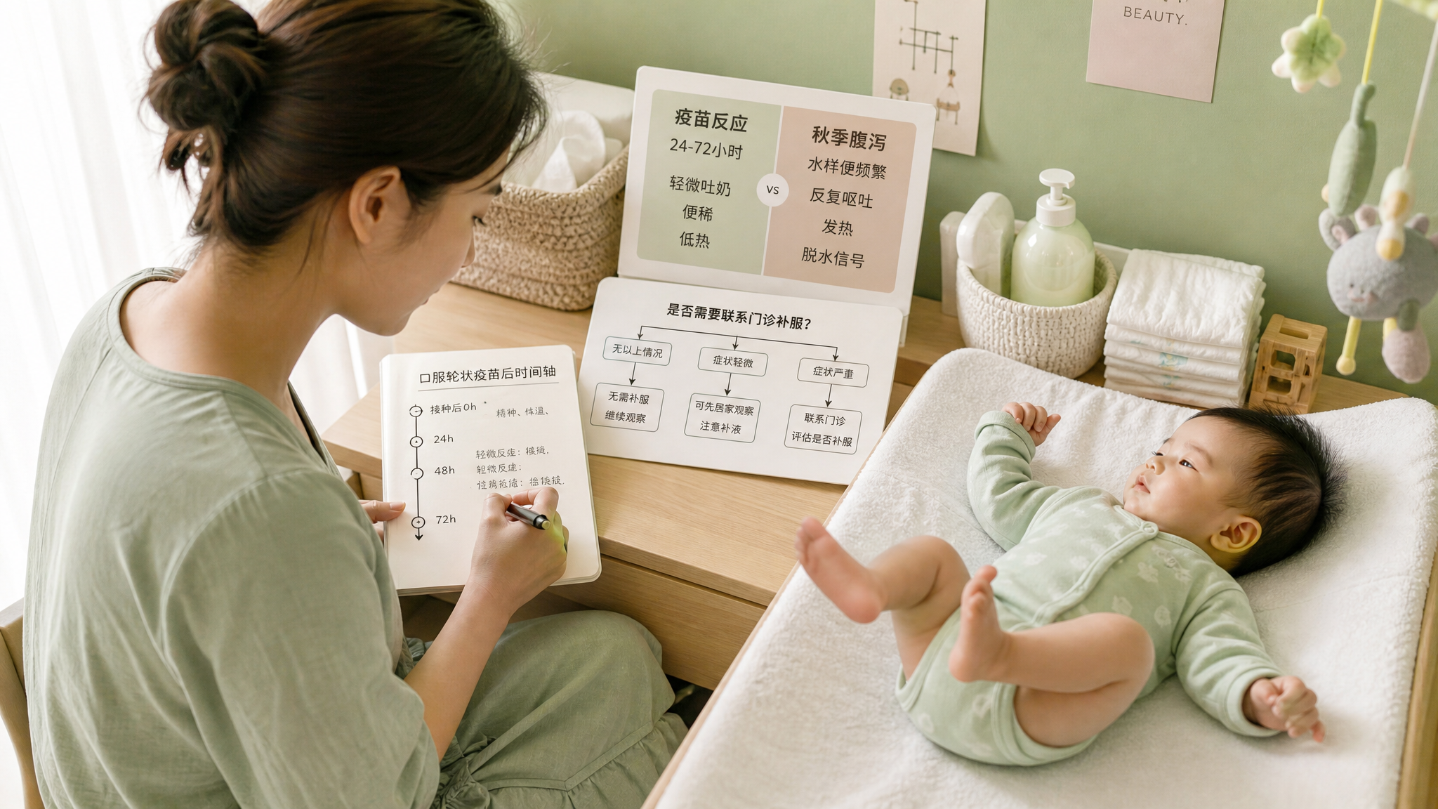 口服轮状后吐奶便稀别慌 先看这3条边界