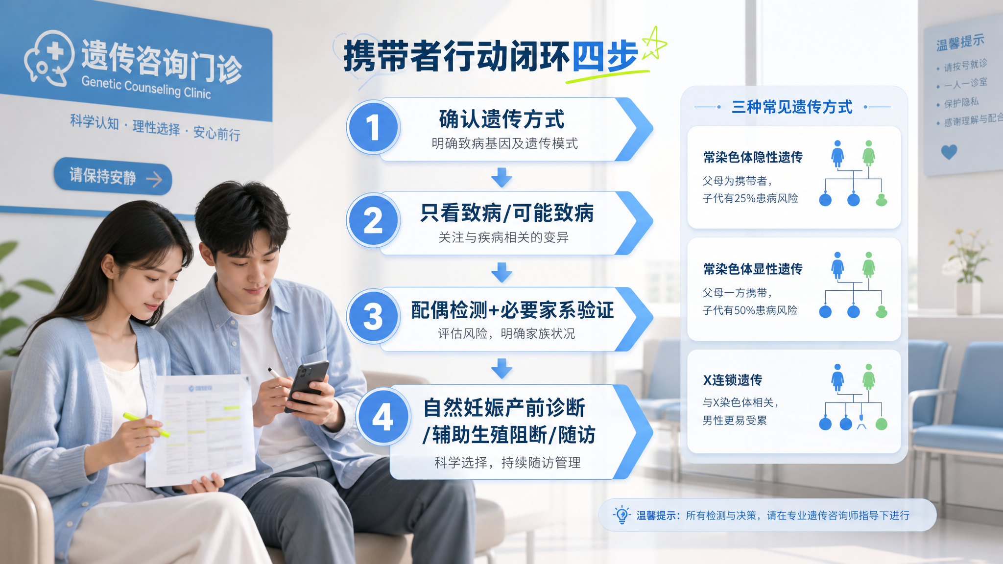 报告写“携带者”别慌：按这4步把风险算清