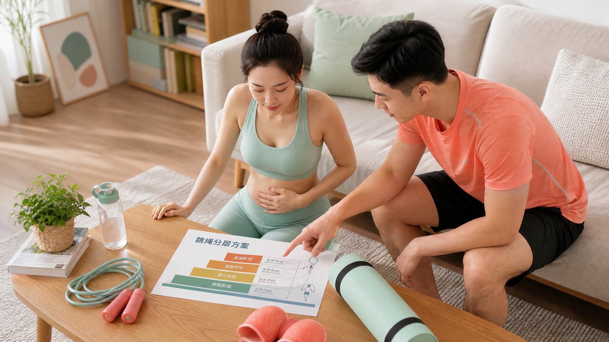 备孕别用跳绳硬扛：漏尿下坠感是盆底在报警