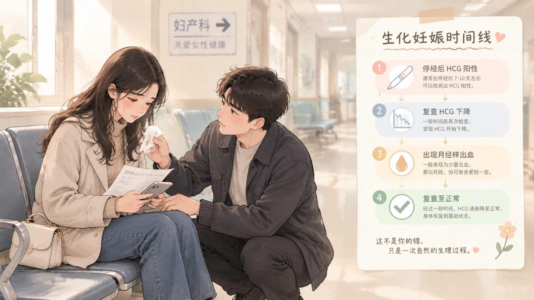 血HCG刚阳性又转阴？把生化妊娠的时间线捋清楚