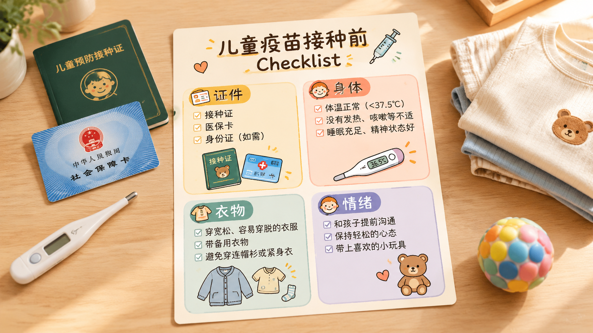 3-6岁打疫苗别硬扛：接种前3步准备少哭少折腾