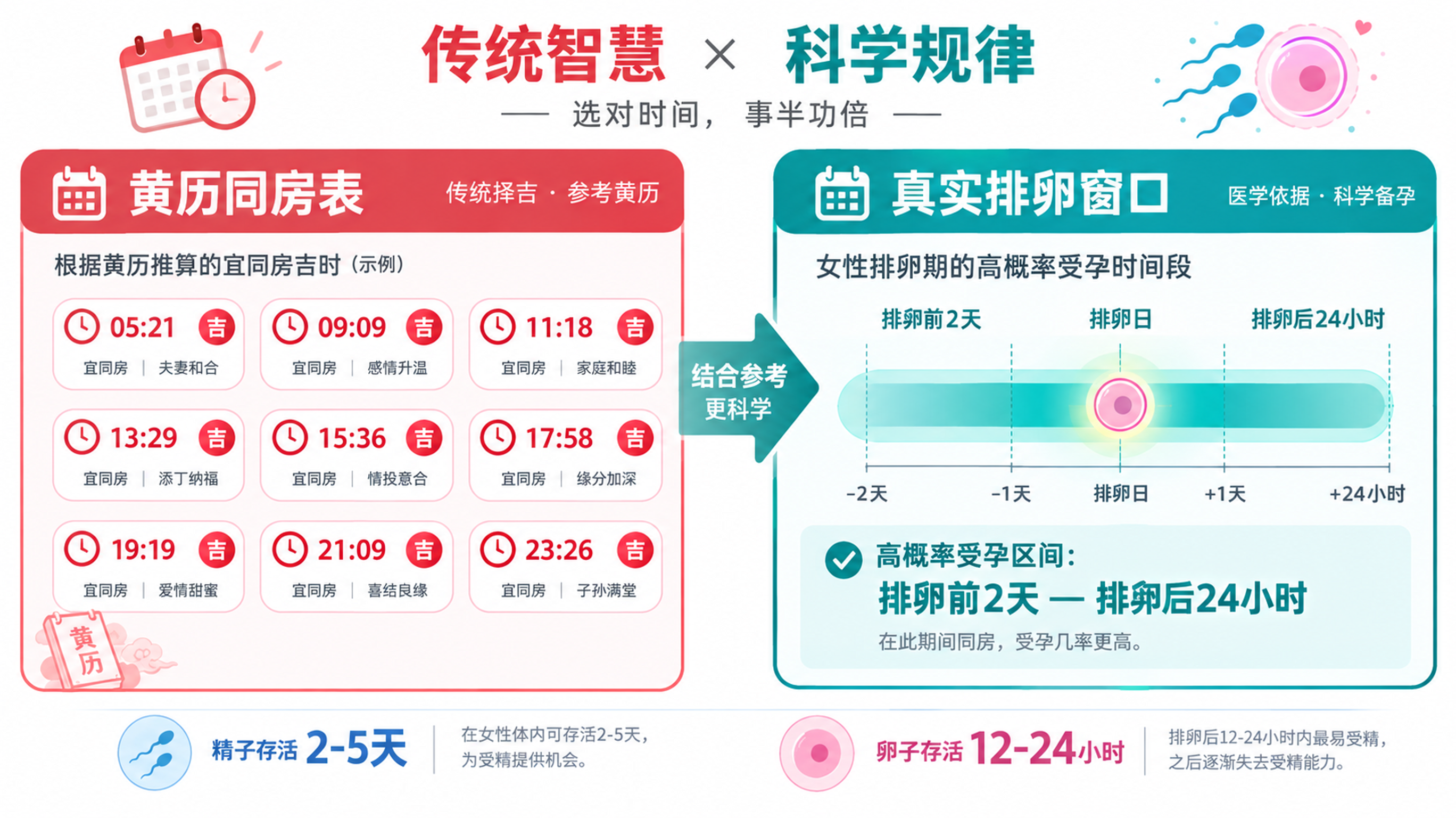 别再卡21:09了：怀孕只认排卵窗口不认吉时