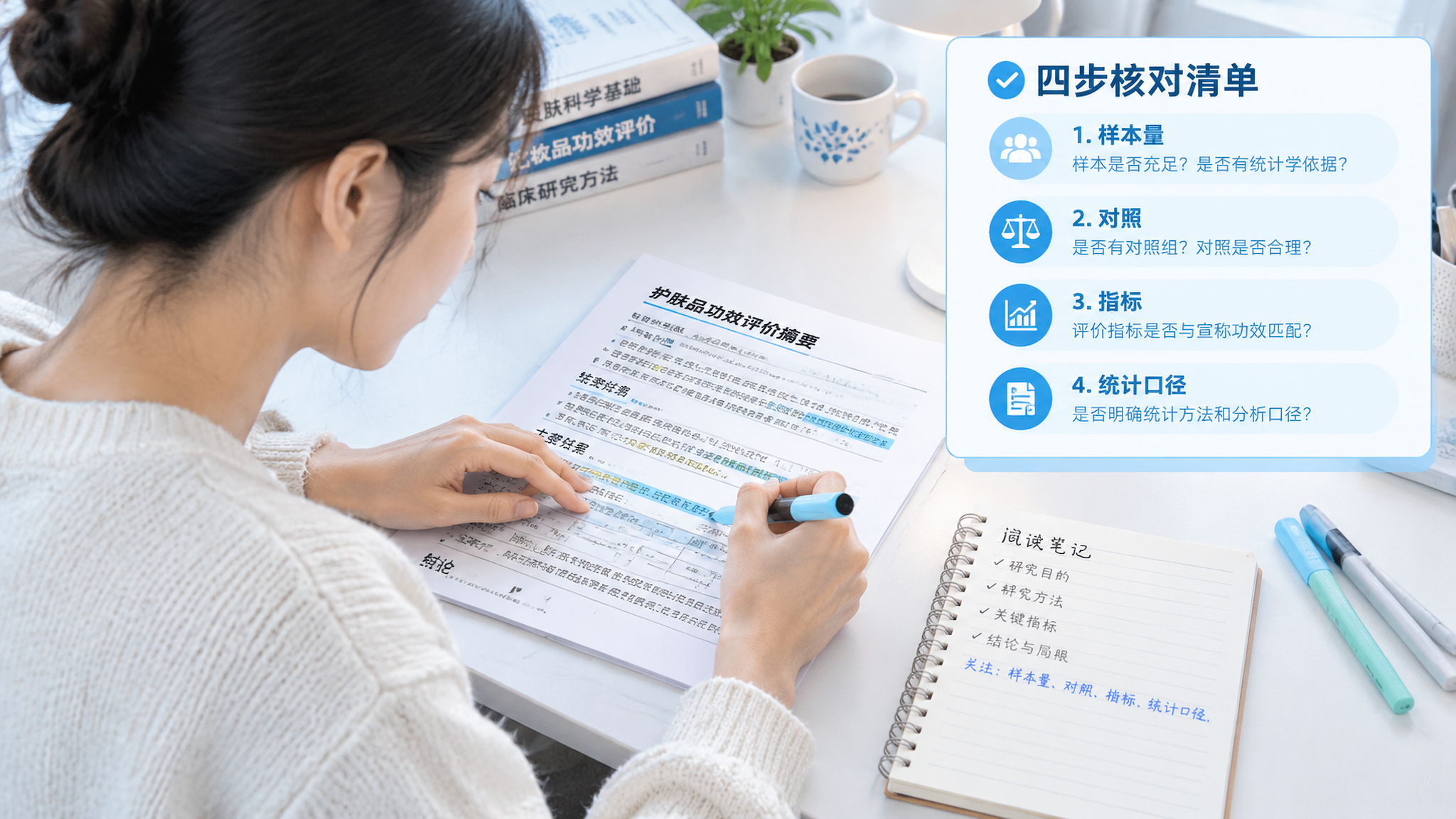 功效评价摘要怎么读？4步看穿“临床级”伪有效