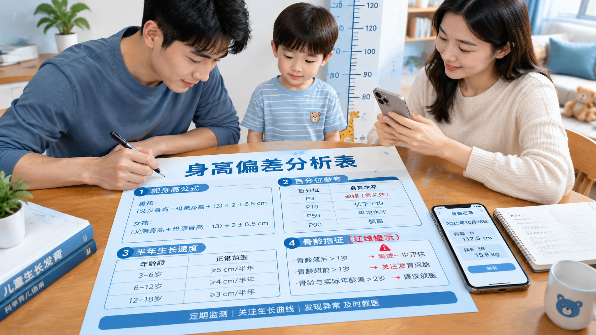 开学身高焦虑别急：先算靶身高再看这4条红线