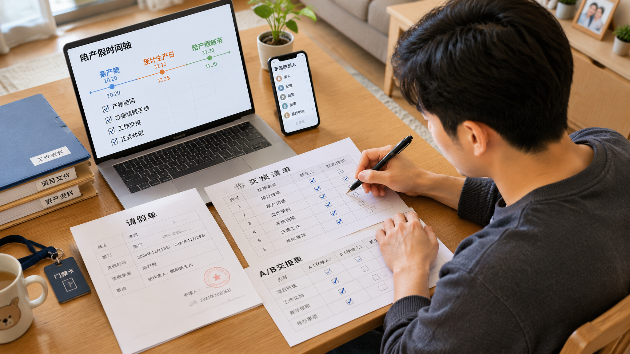 发动前把陪产假和交接办完，临产不慌