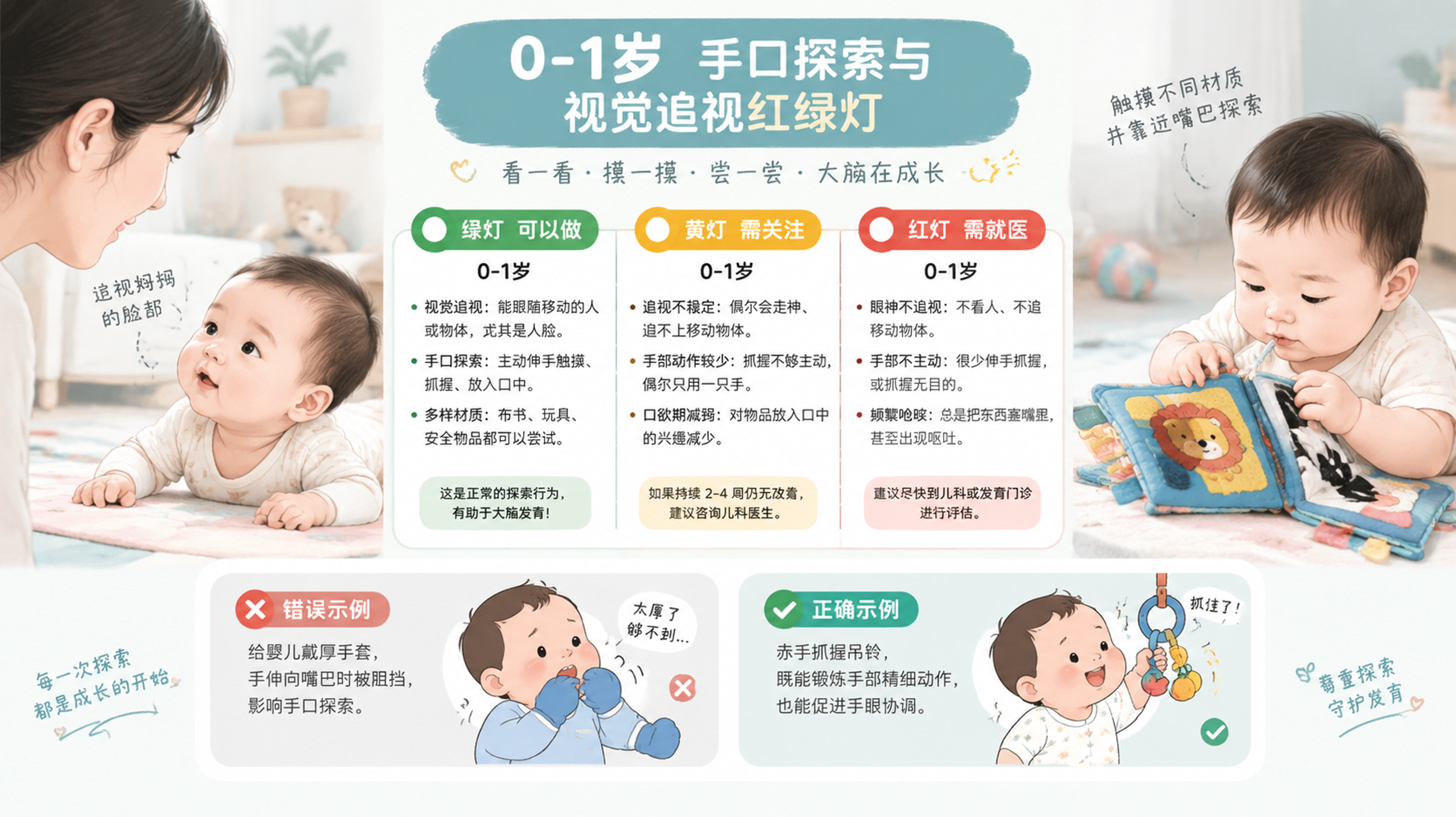 宝宝不抓玩具不吃手？可能是手套拦了大脑发育