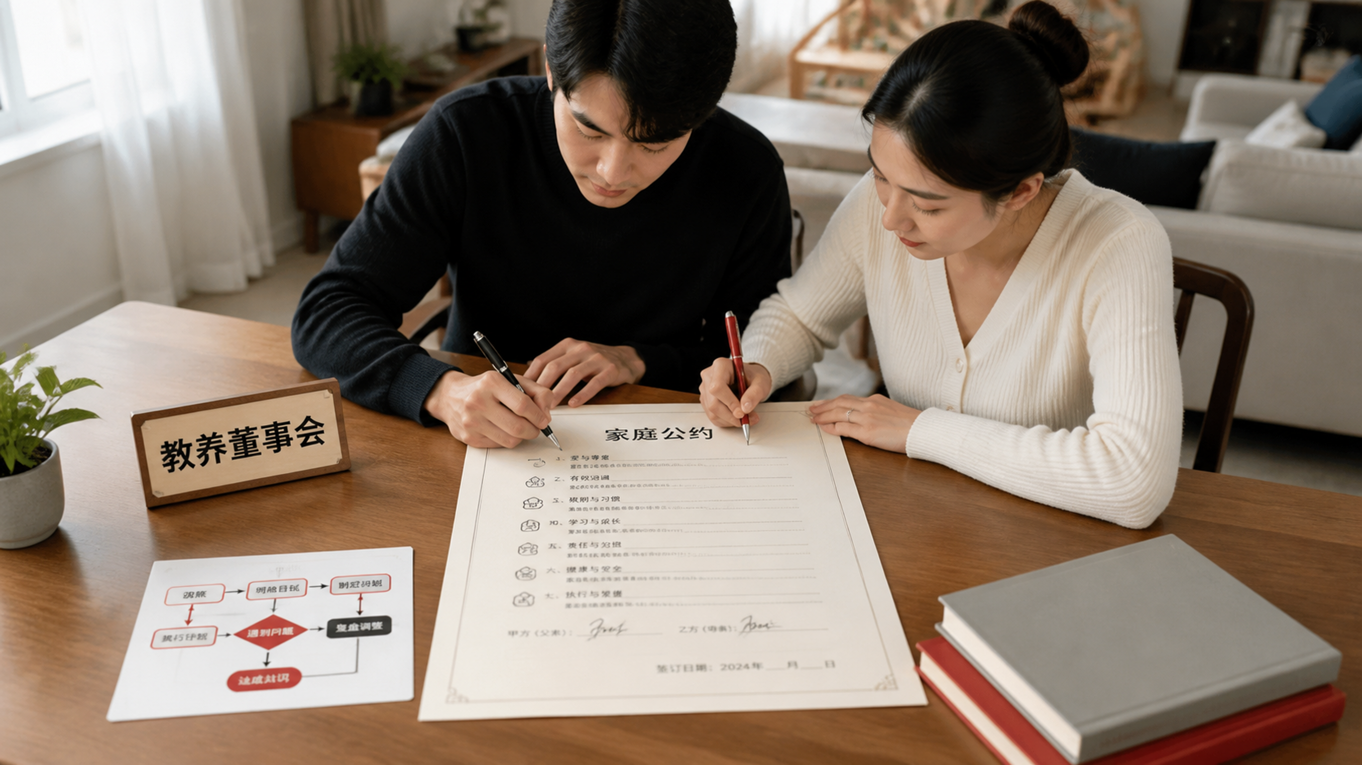 开学就吵育儿？用一页纸公约让夫妻别再互怼