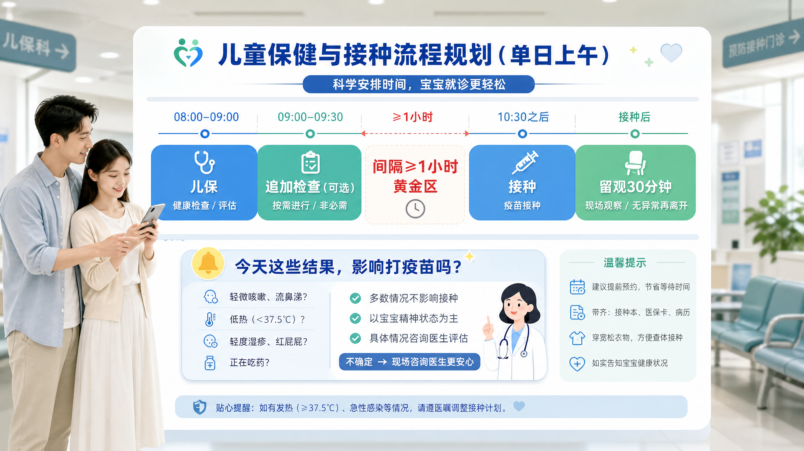 儿保和打针同一天：顺序错了就白跑，间隔至少1小时