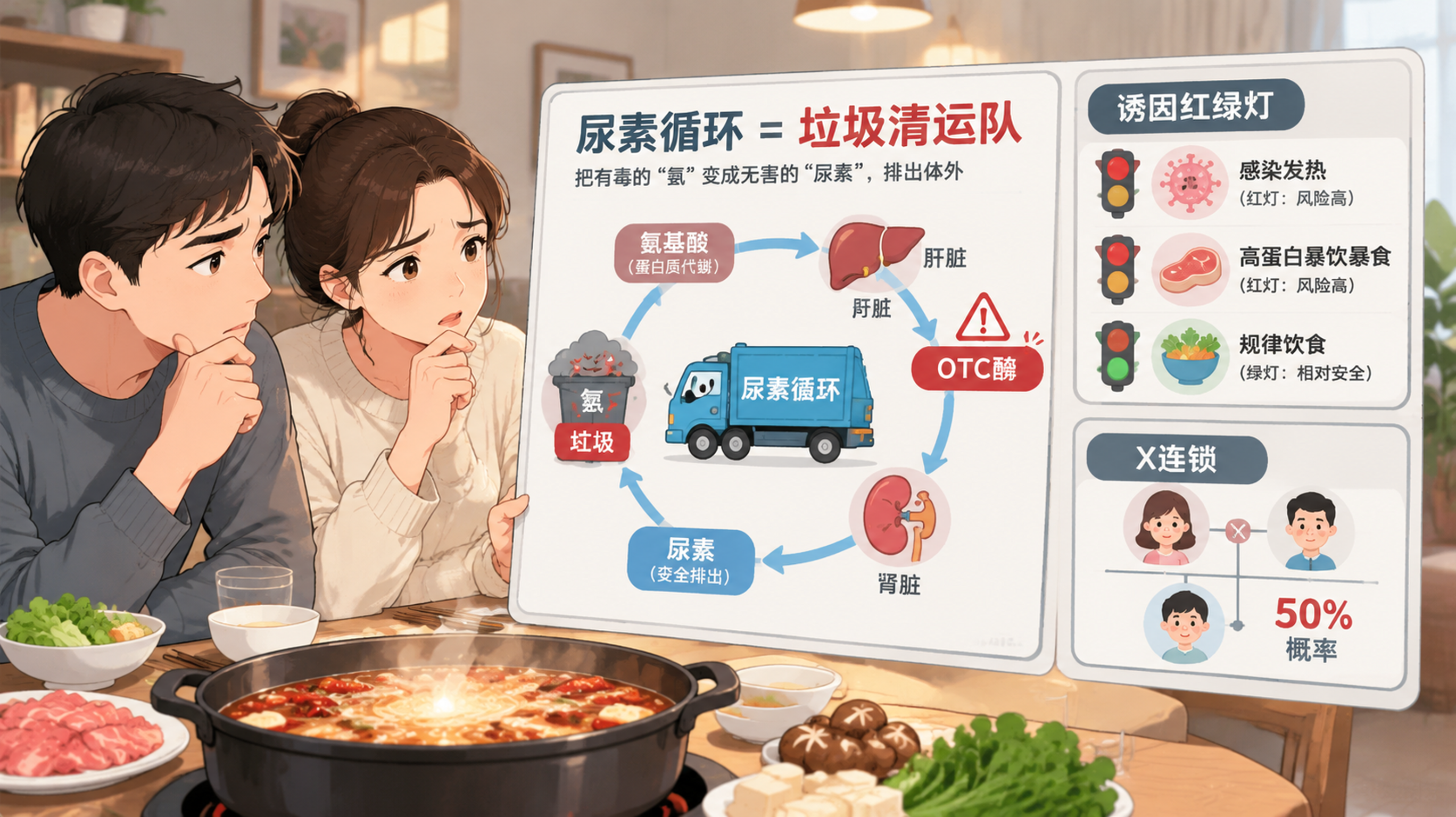 孩子一感染就呕吐嗜睡？二胎前先排除OTC缺乏症